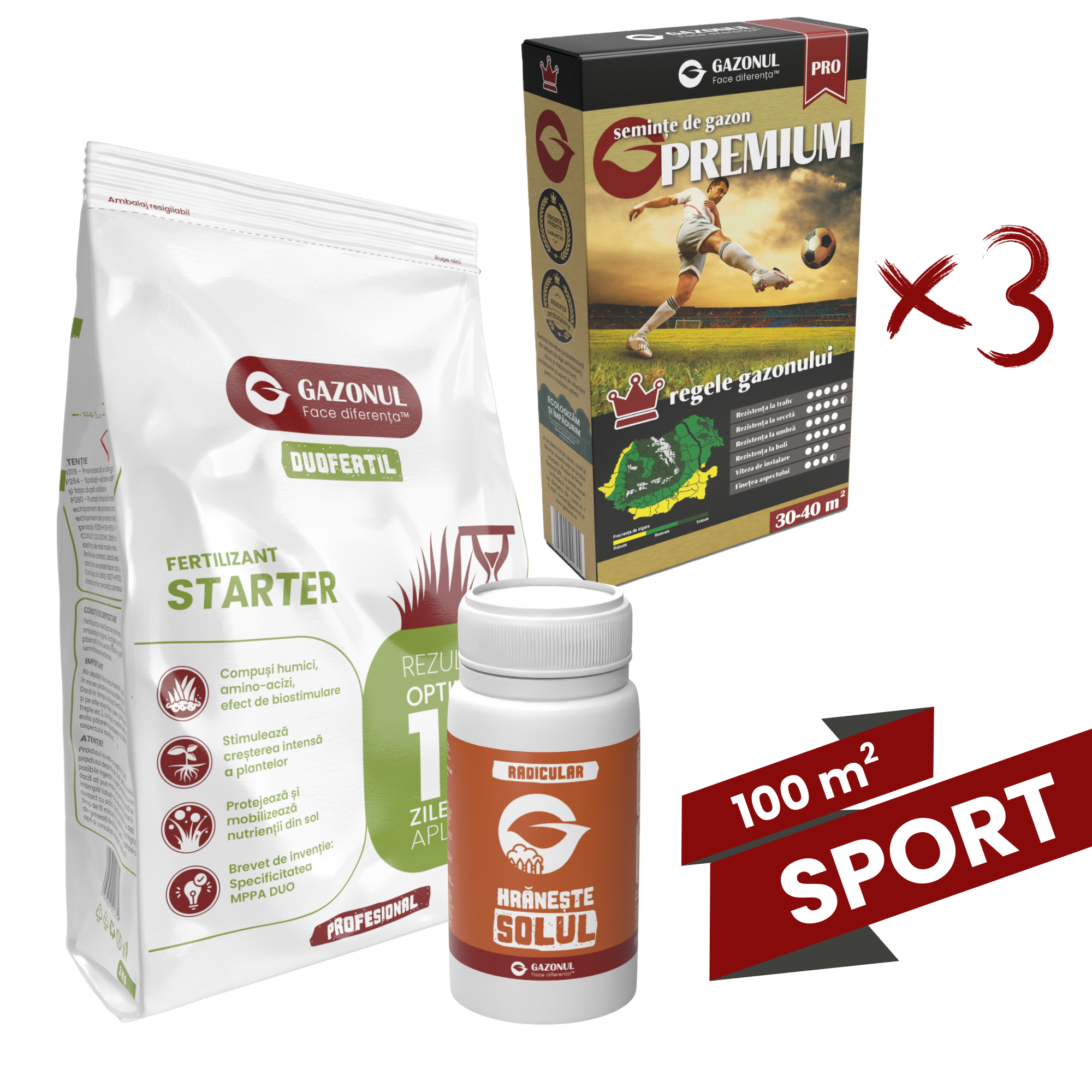 Pachet însămânțare gazon - Premium