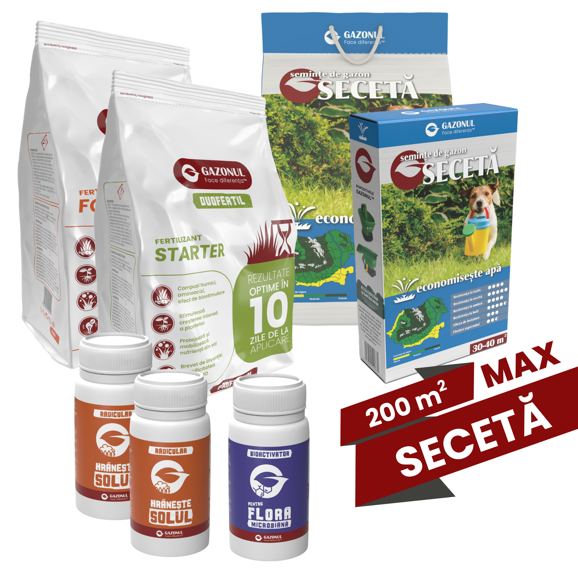 Pachet MAX însămânțare gazon - Secetă