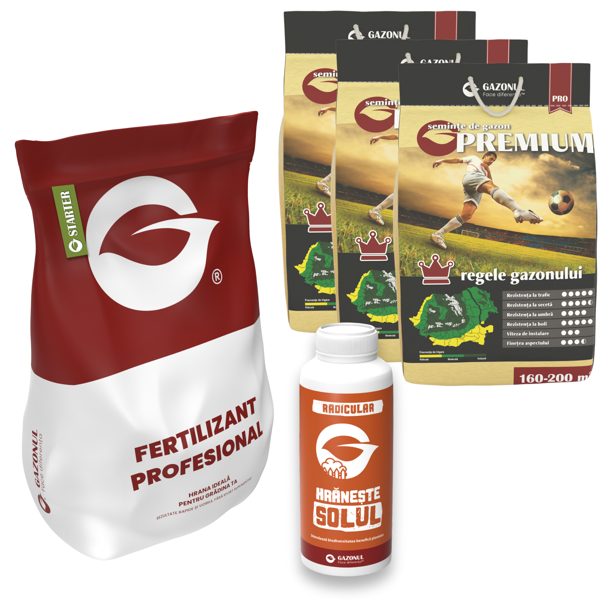 Pachet însămânțare gazon - Premium