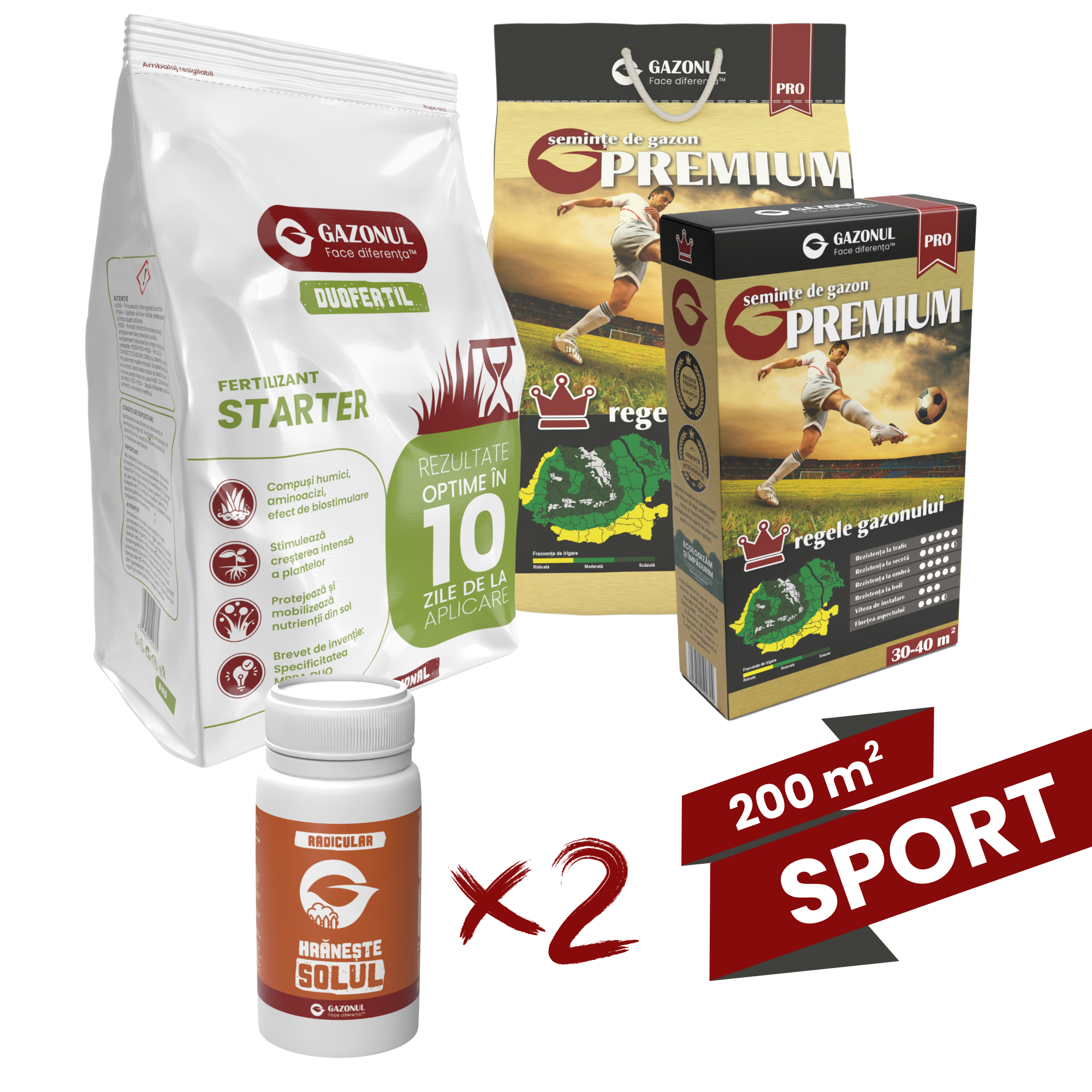 Pachet însămânțare gazon - Premium