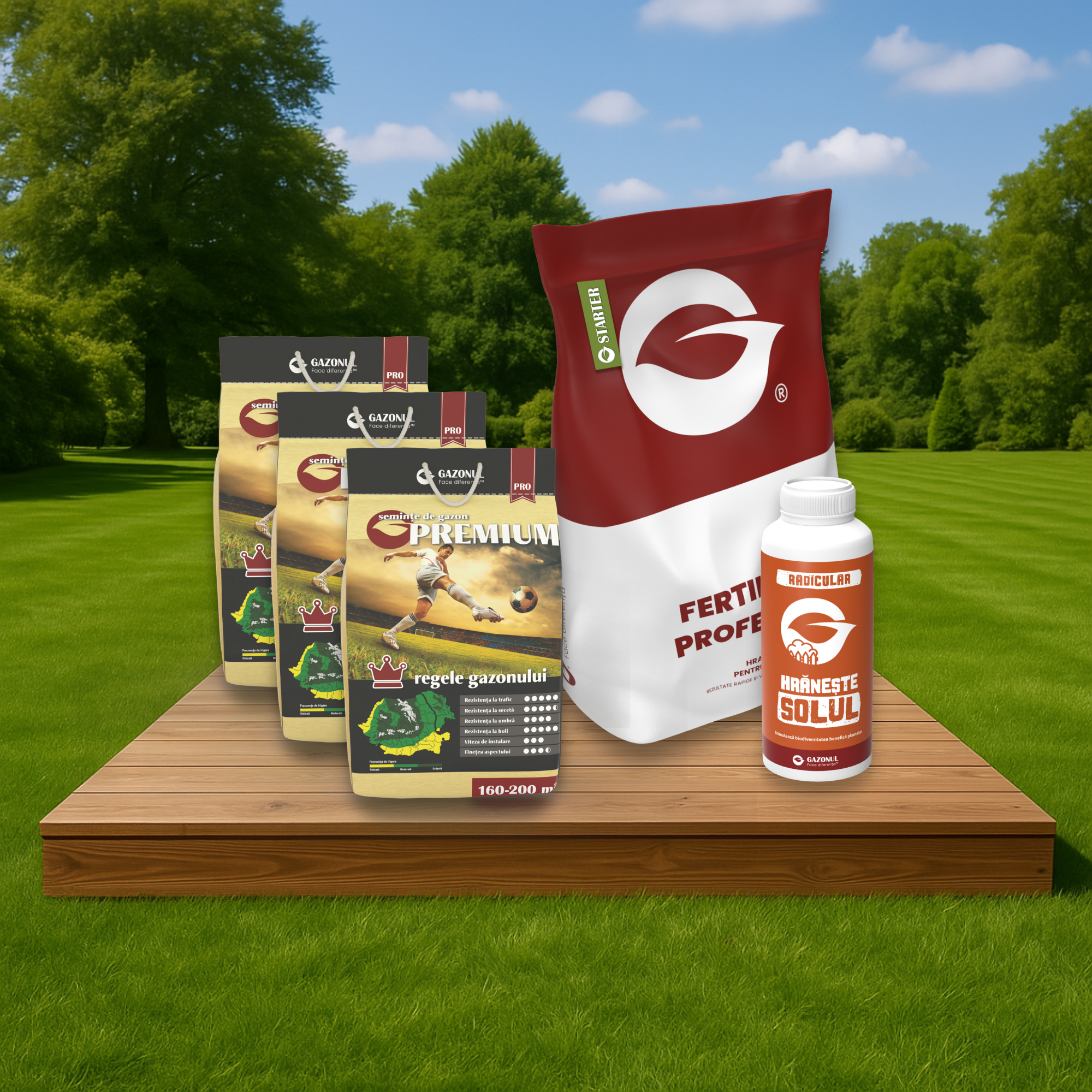 Pachet însămânțare gazon - Premium