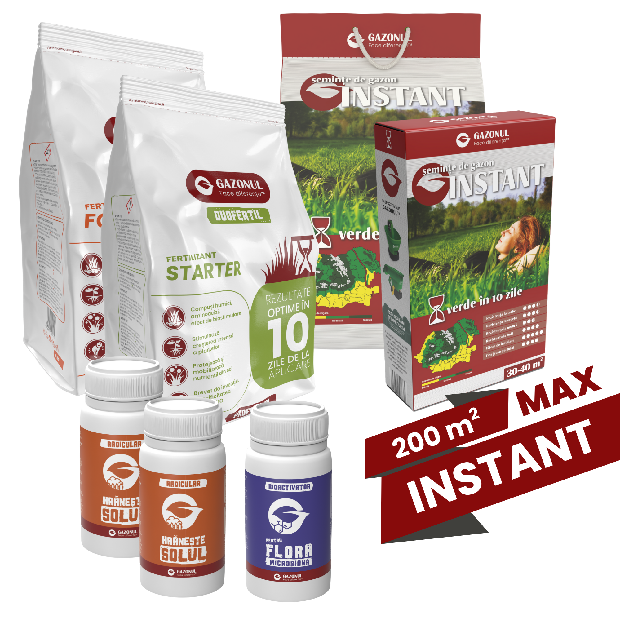 Pachet MAX însămânțare gazon - Instant
