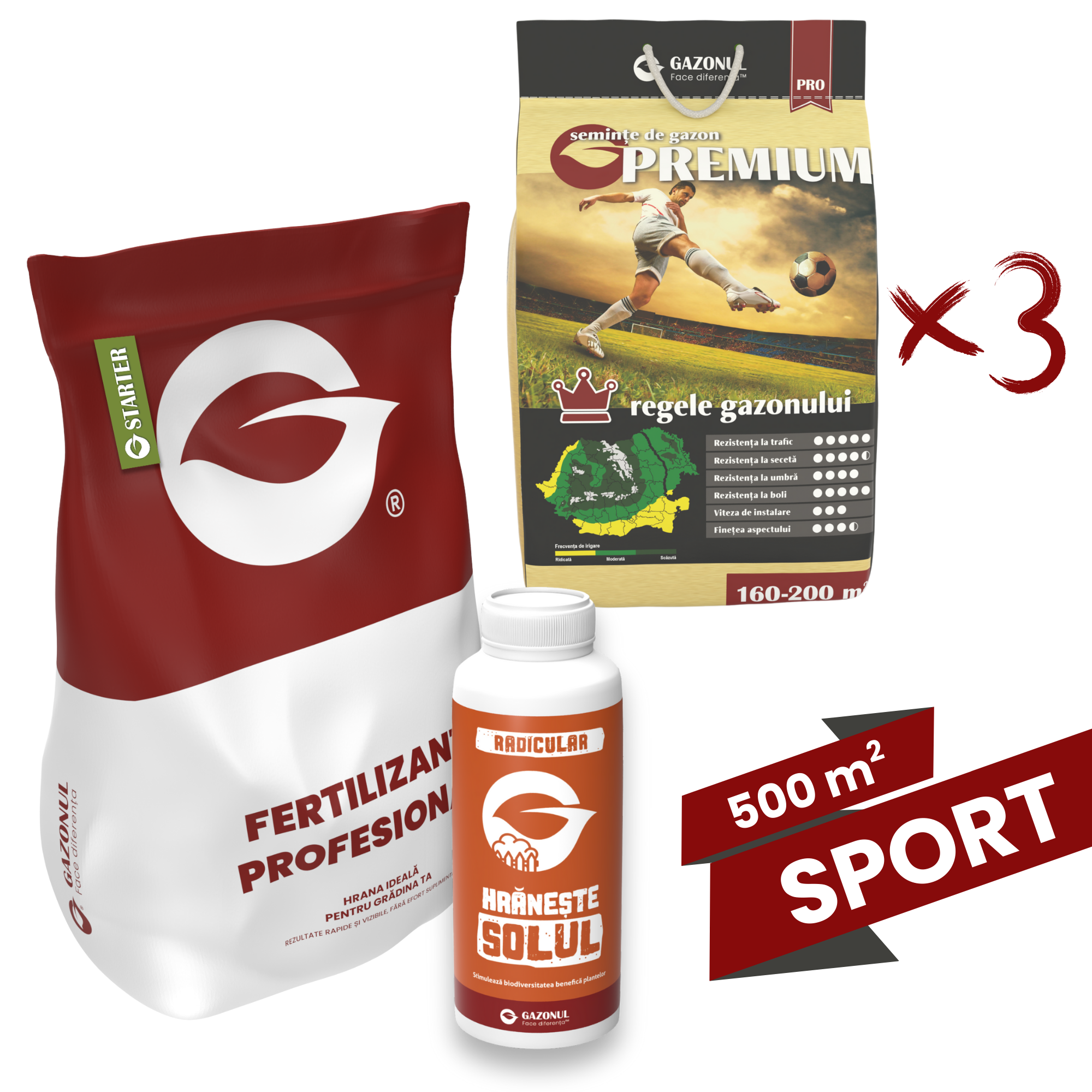 Pachet însămânțare gazon - Premium