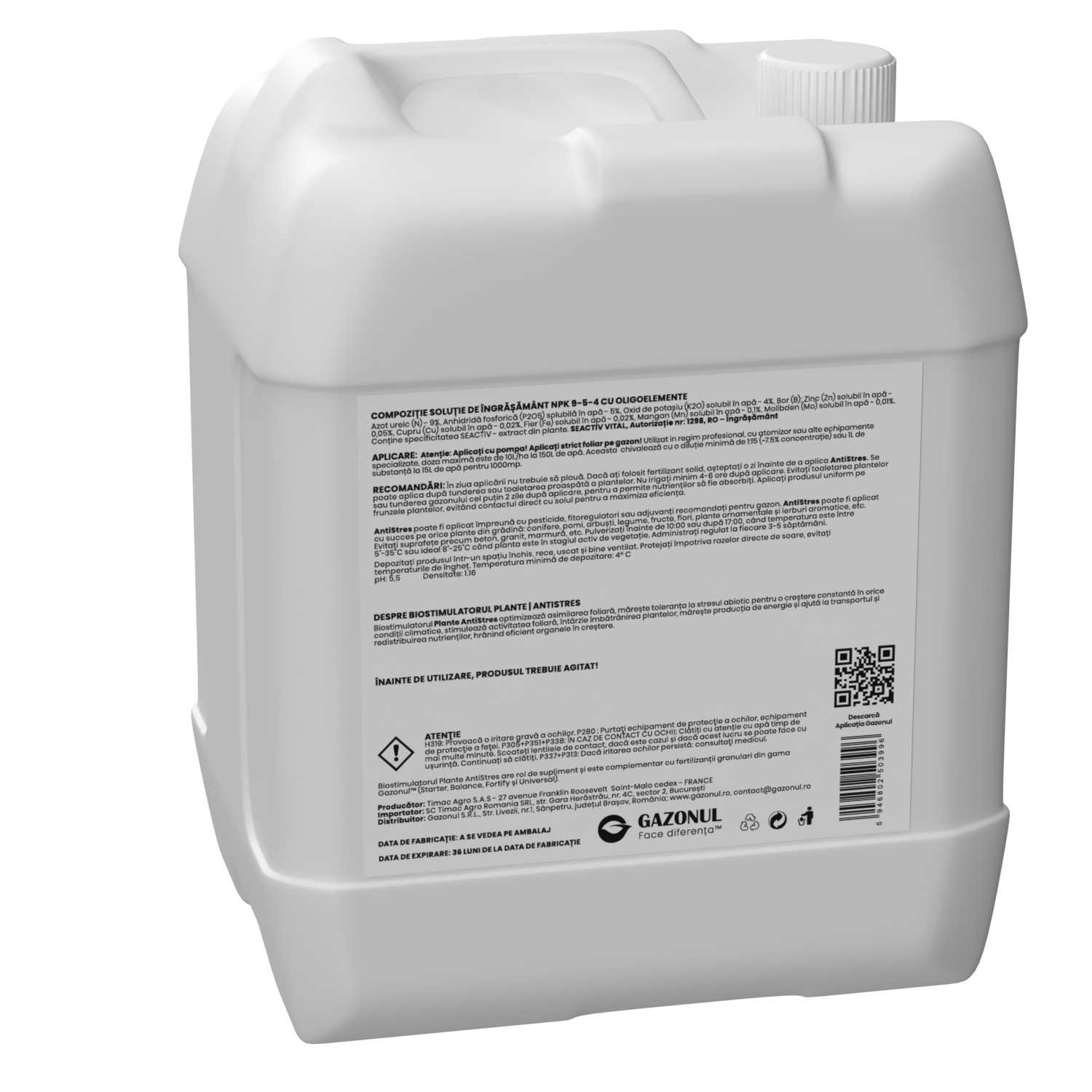 Biostimulator Plante AntiStres, protecție osmotică și fotosinteză activă