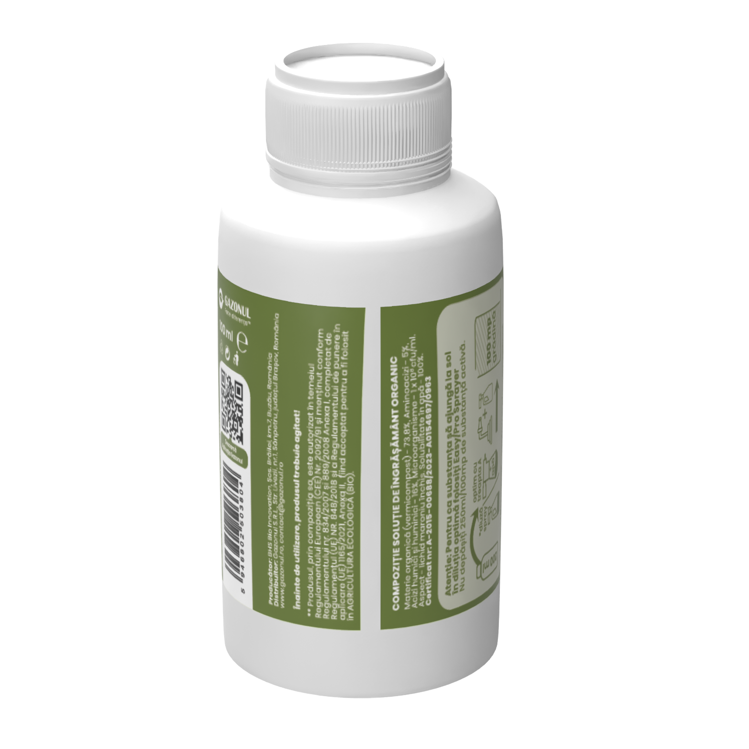 Îngrășământ Organic BioHumus, cu humus de râmă, pentru gazon, legume și flori