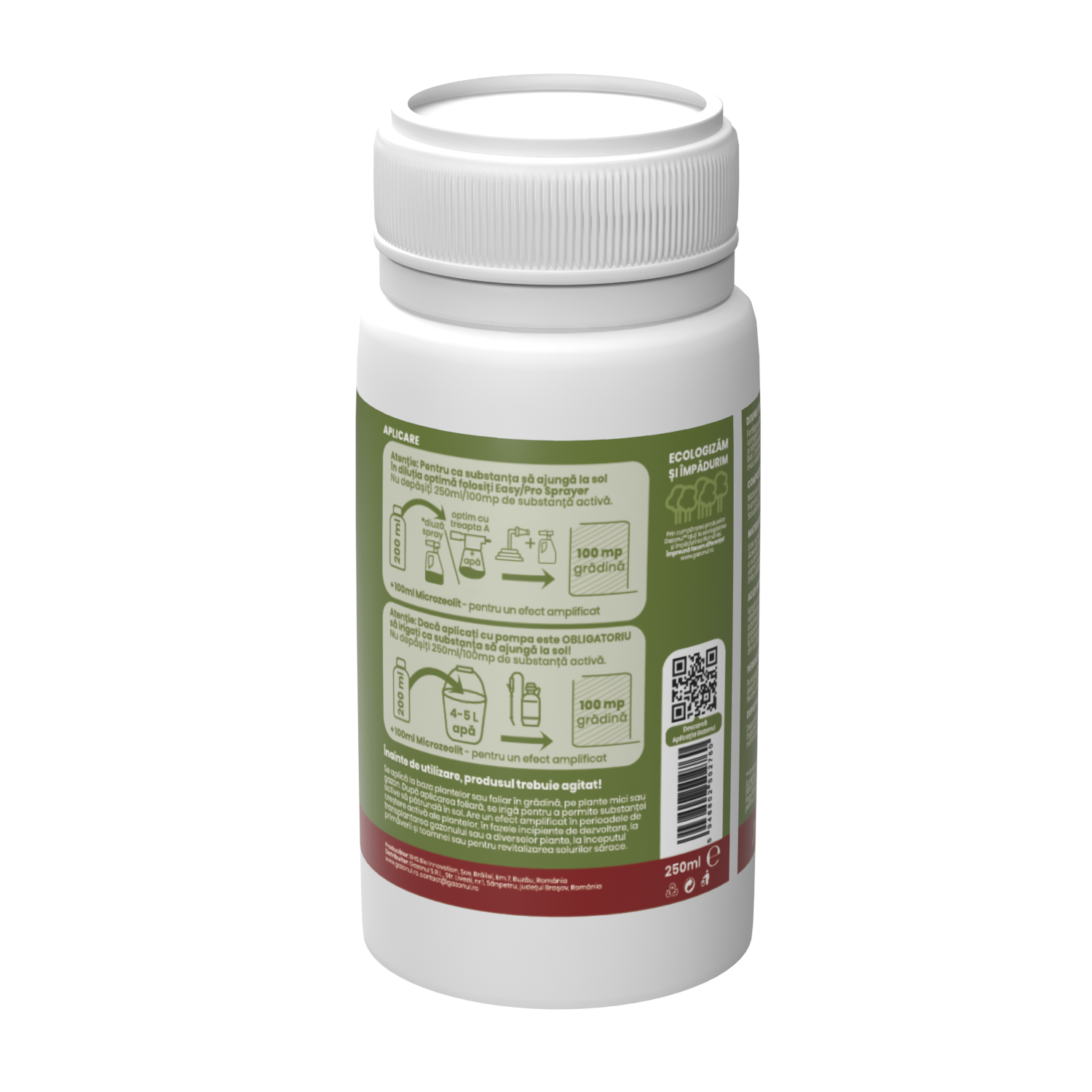 Îngrășământ Organic BioHumus, cu humus de râmă, pentru gazon, legume și flori