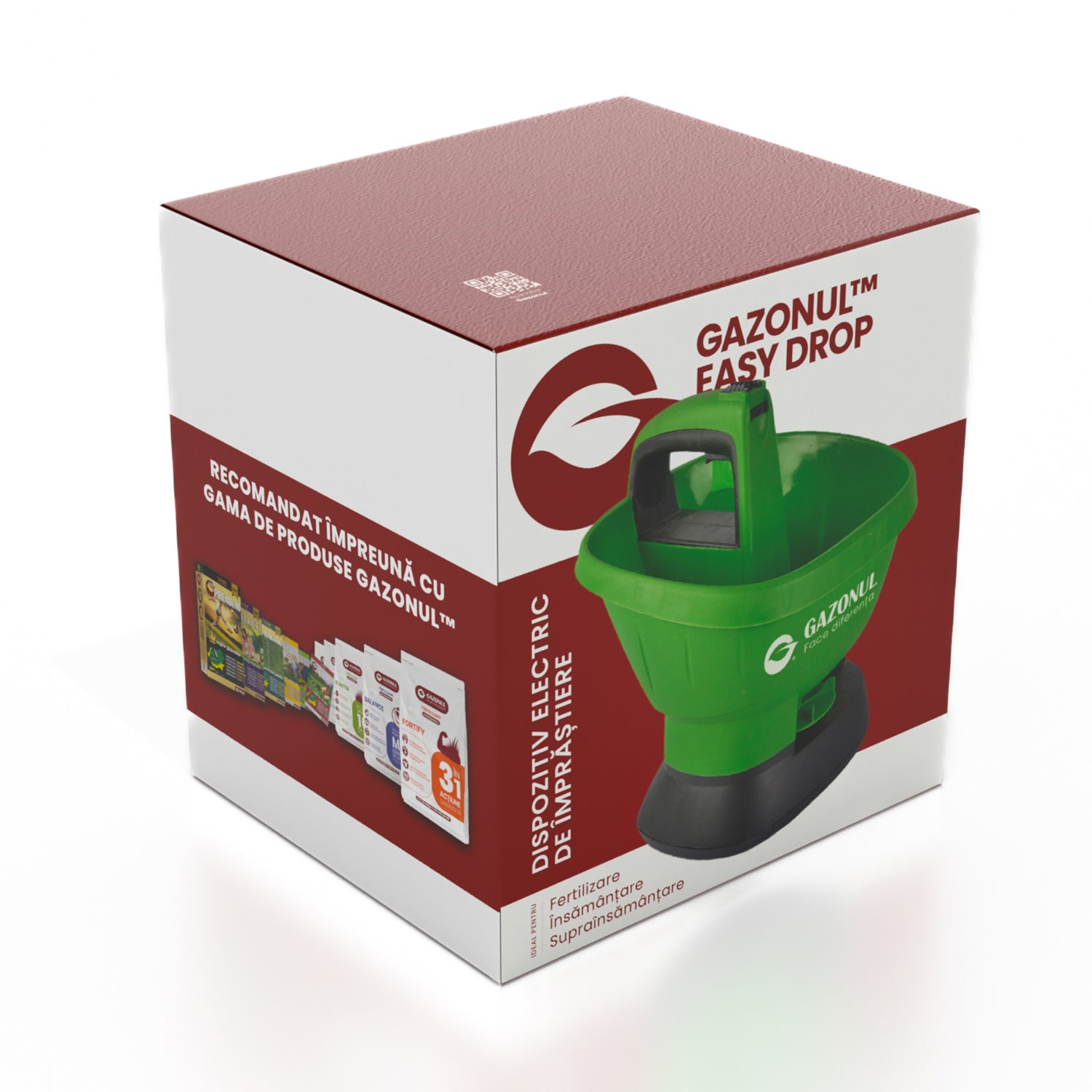 Distribuitor electric Easy Drop – 2.7 L pentru semințe și îngrășăminte