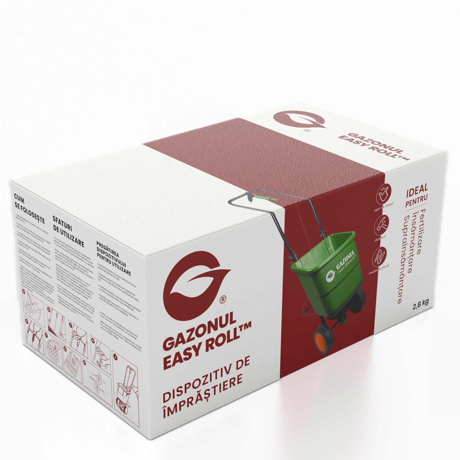 Dispozitiv de împrăștiere Easy Roll, manual, 12 L