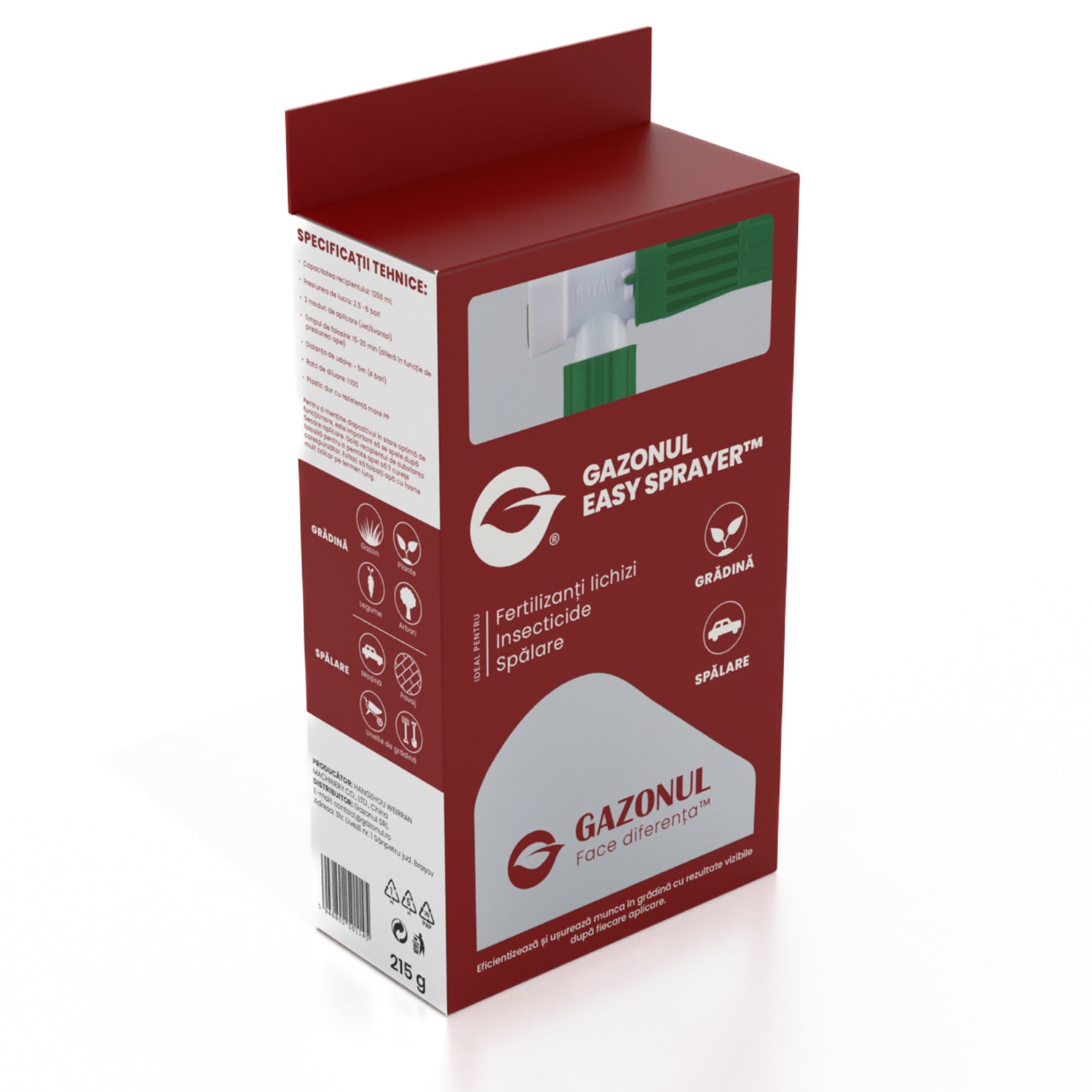 Dispenser Easy Sprayer, distribuitor tip spray pulverizator, 1.25 L