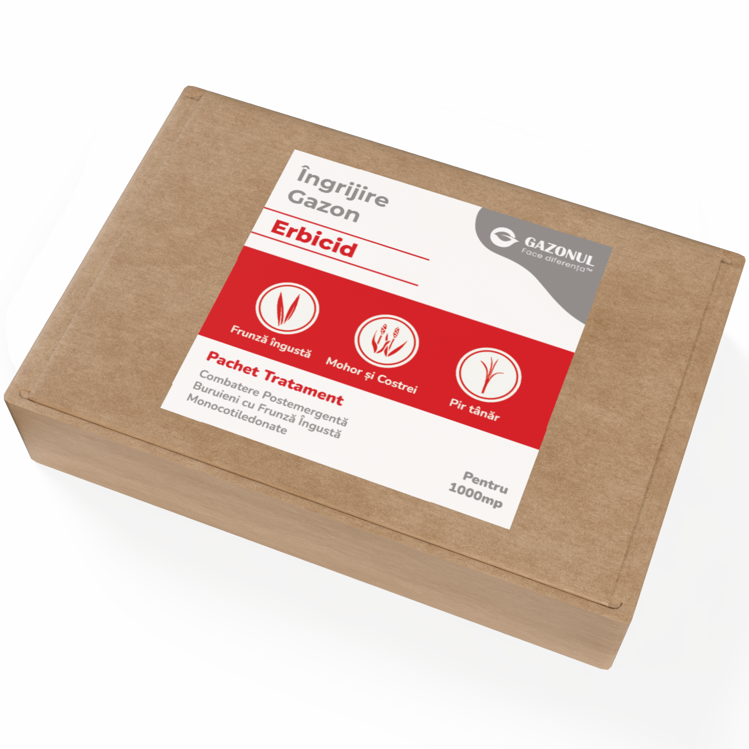 Pachet - Erbicid Selectiv Gazon – Combatere Postemergentă Buruieni cu Frunză Îngustă