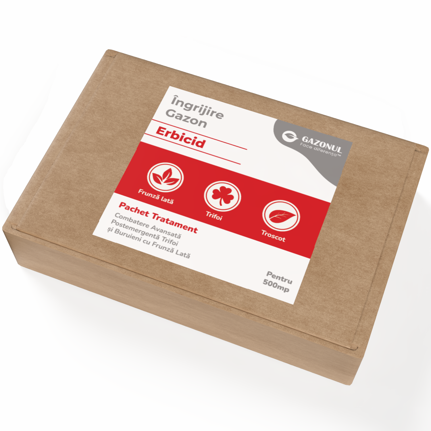 Pachet - Erbicid Selectiv Gazon – Combatere Avansată Postemergentă Trifoi și Buruieni cu Frunză Lată