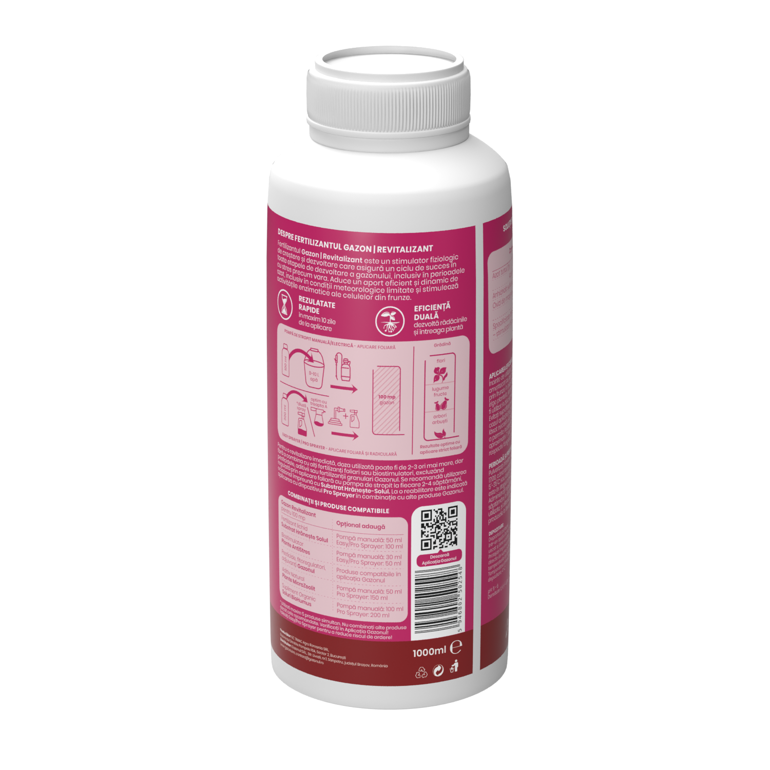 Îngrășământ Gazon Revitalizant pentru înverzire rapidă și regenerare all season