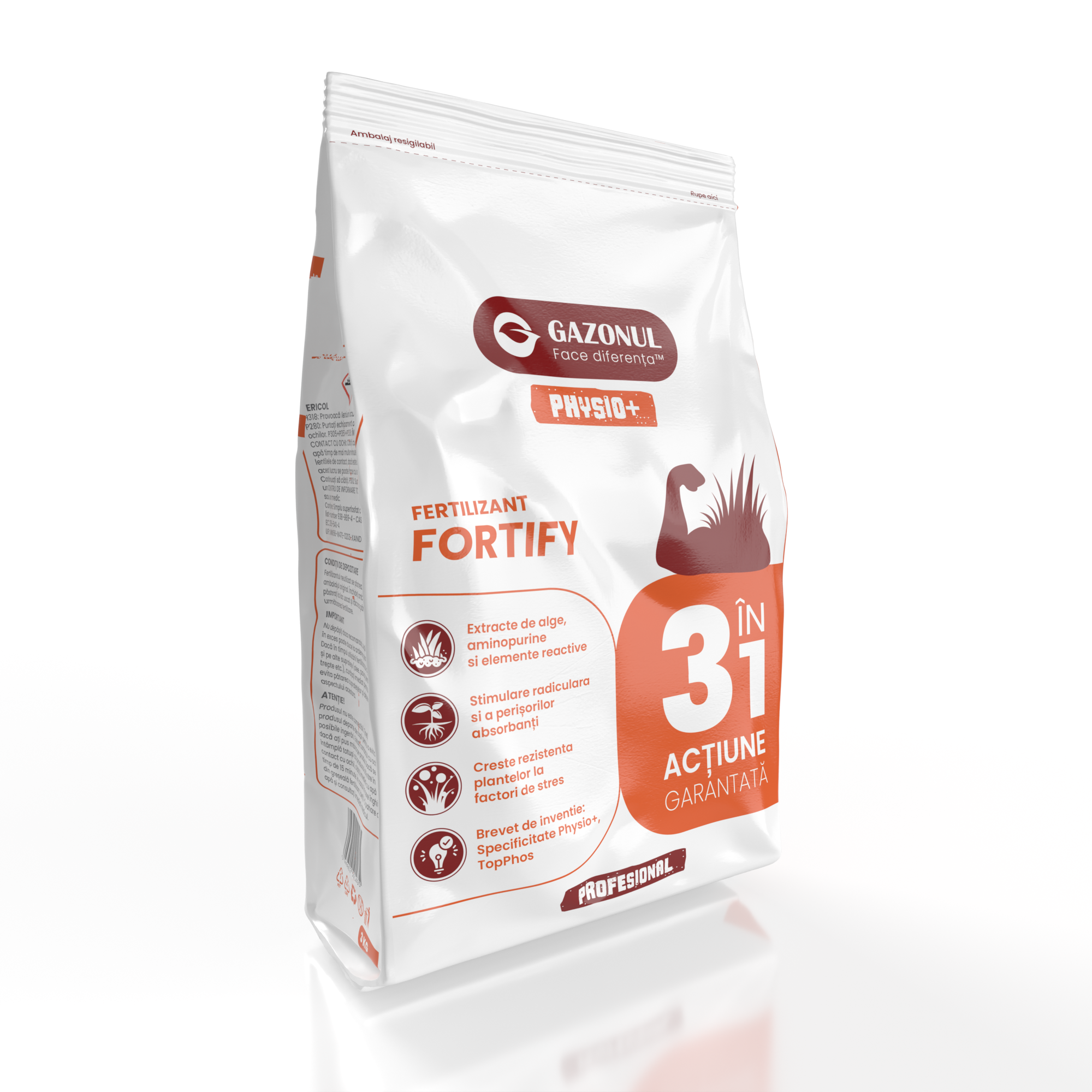 Îngrășământ gazon Fortify pentru rădăcini puternice și rezistență la stres