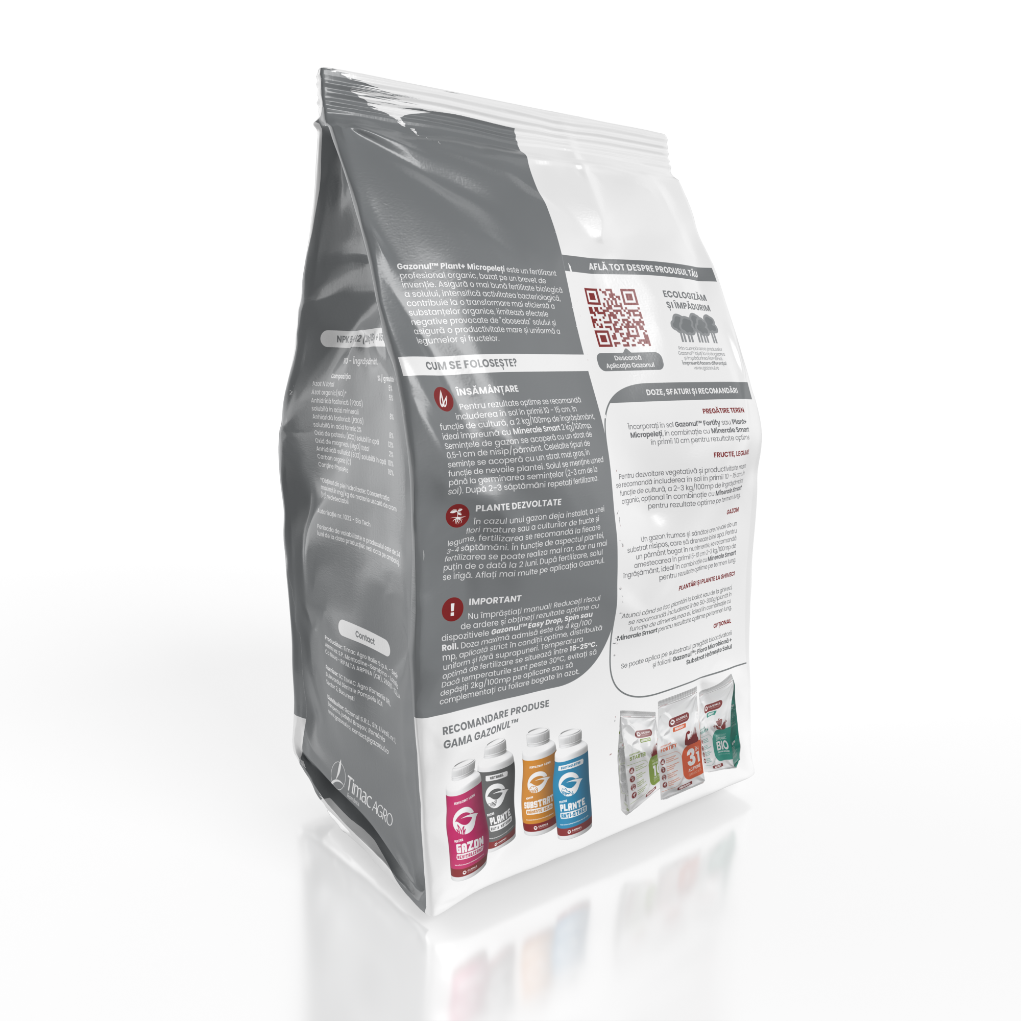 Îngrășământ Organic Plant+ Micropeleți pentru sol sănătos și recolte bogate