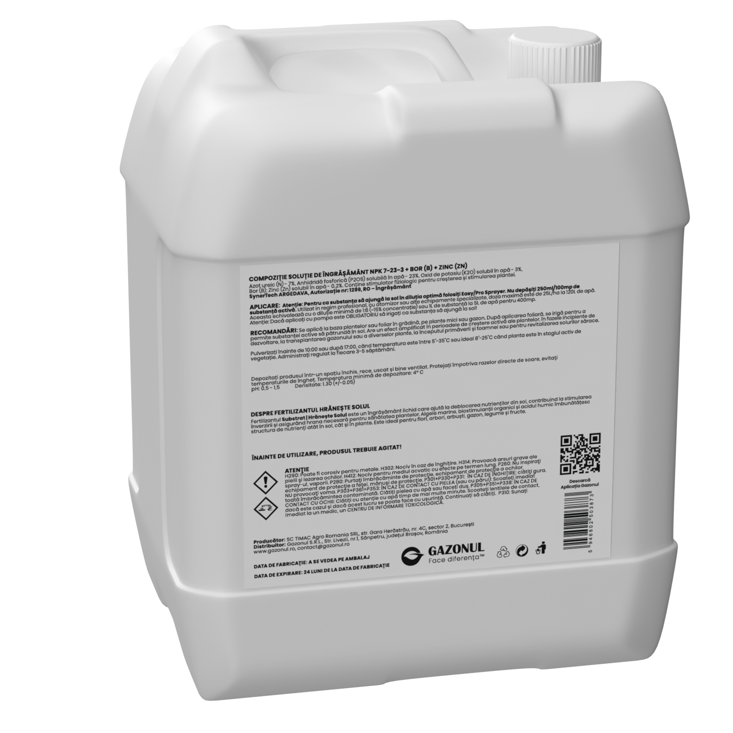 Îngrășământ Hrănește Solul pentru sol sănătos, echilibrat și fertil