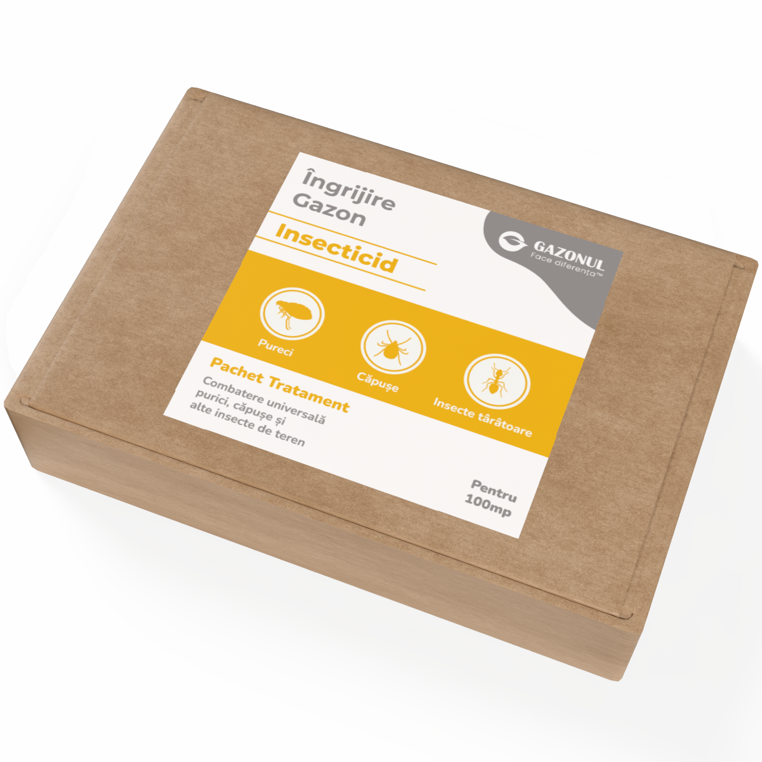 Pachet - Insecticid pentru Gazon – Combatere universala purici, căpușe și alte insecte de teren