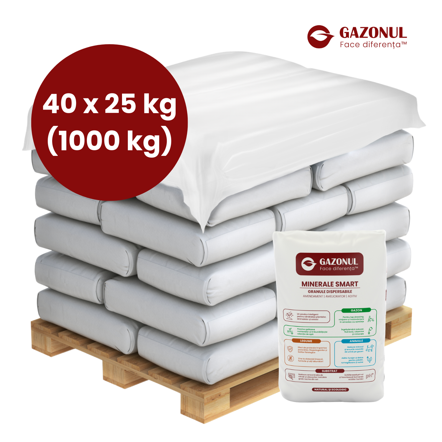 Minerale Smart, amendament granule pentru îmbunătățirea pH-ului solului