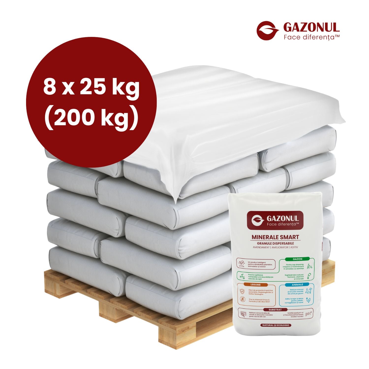 Minerale Smart, amendament granule pentru îmbunătățirea pH-ului solului