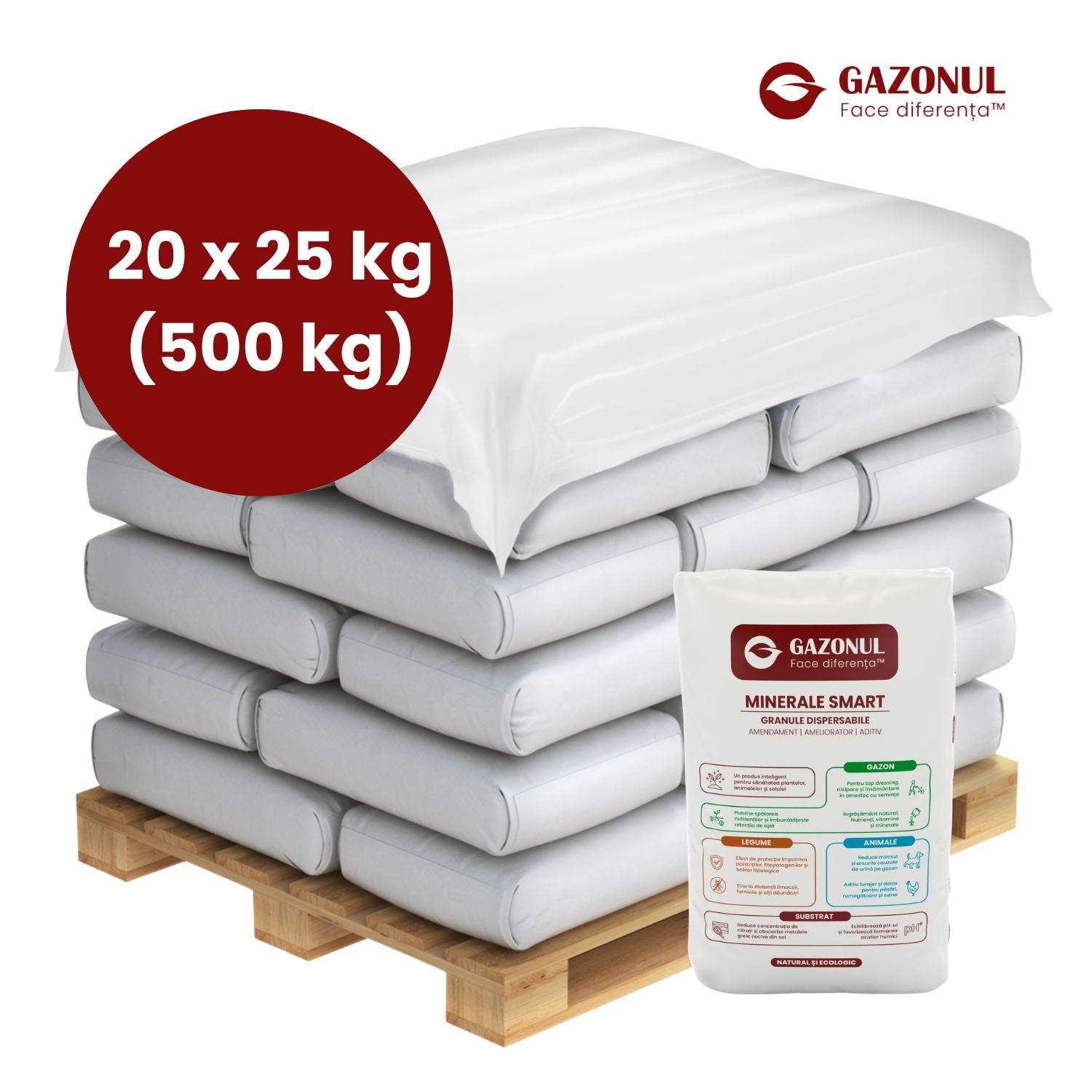 Minerale Smart, amendament granule pentru îmbunătățirea pH-ului solului