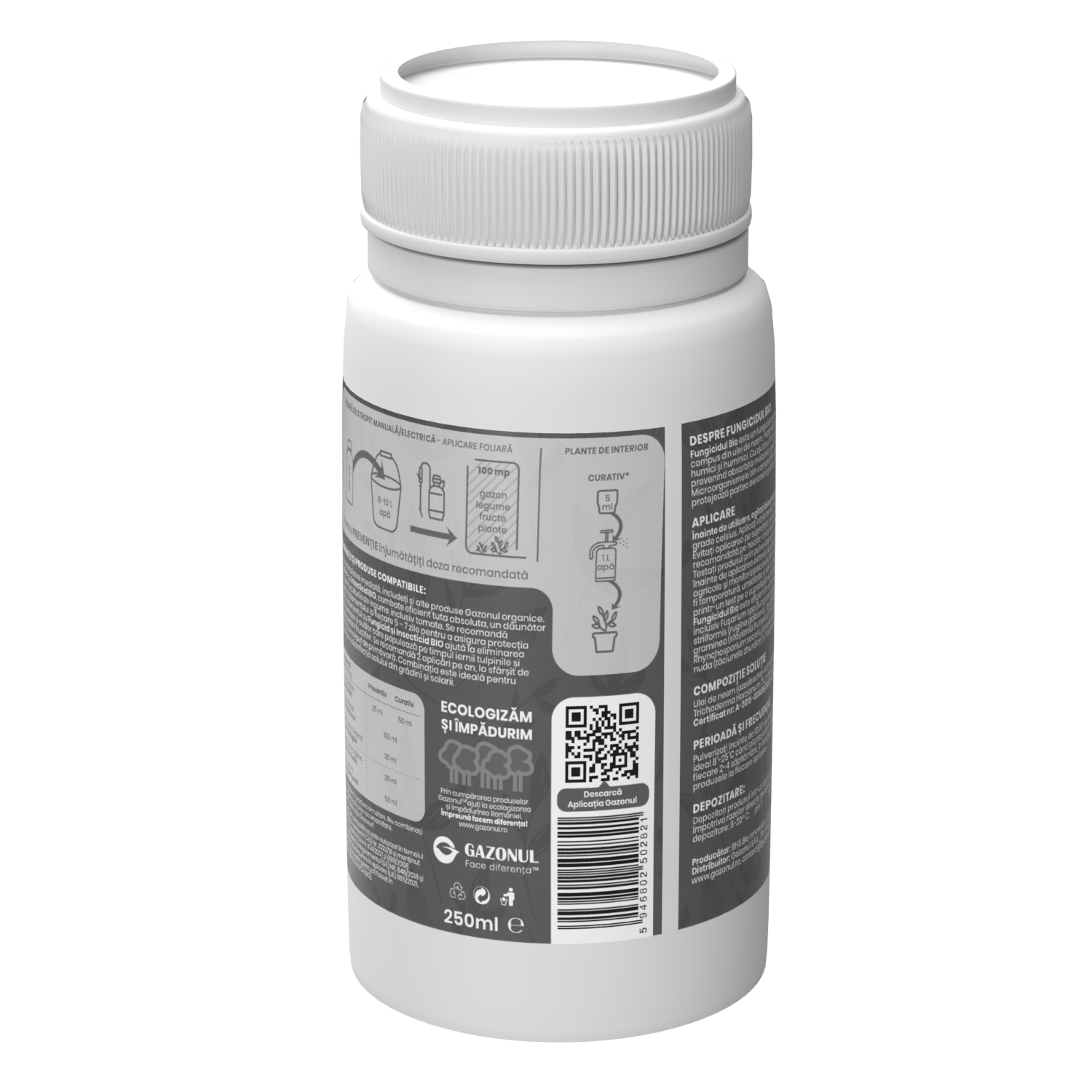 Fungicid BIO, cu spectru larg, pentru protecție și combatere