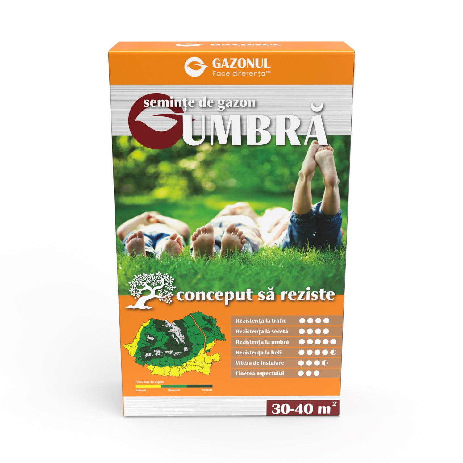 Semințe Gazon Umbră pentru livezi, spații umbrite și semiumbrite