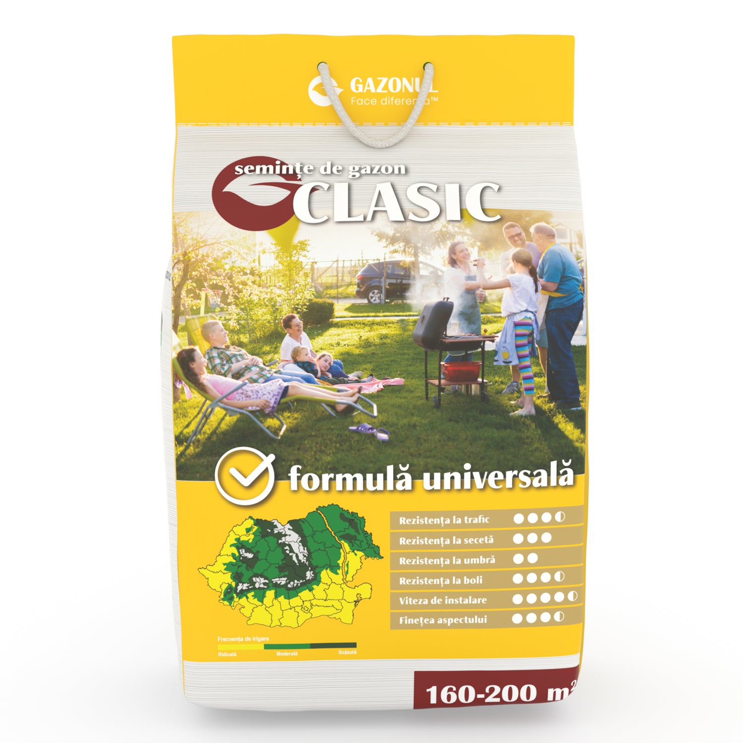 Semințe Gazon Clasic, amestec versatil pentru grădini și spații publice