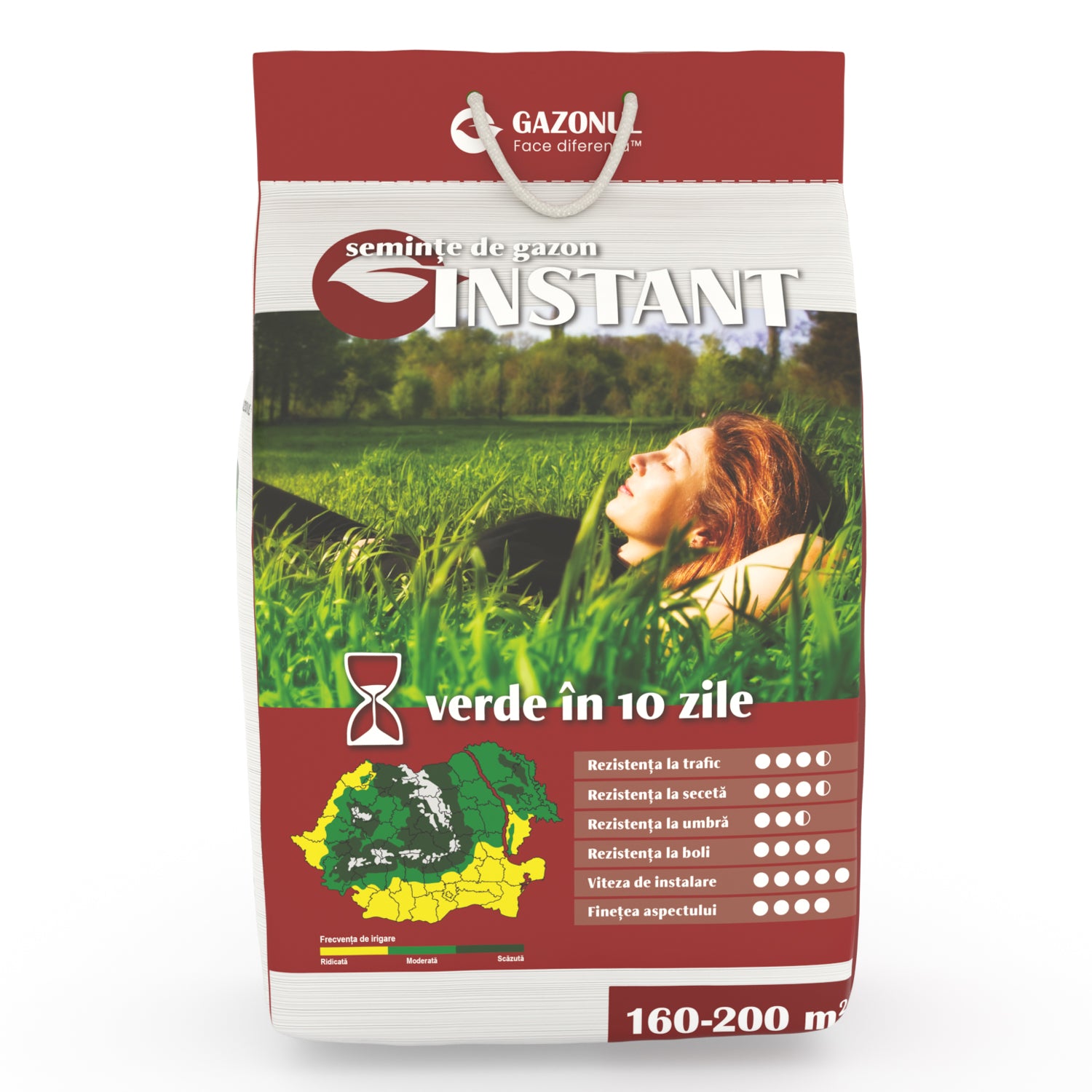 Semințe Gazon Instant cu germinare rapidă pentru goluri și reparații imediate