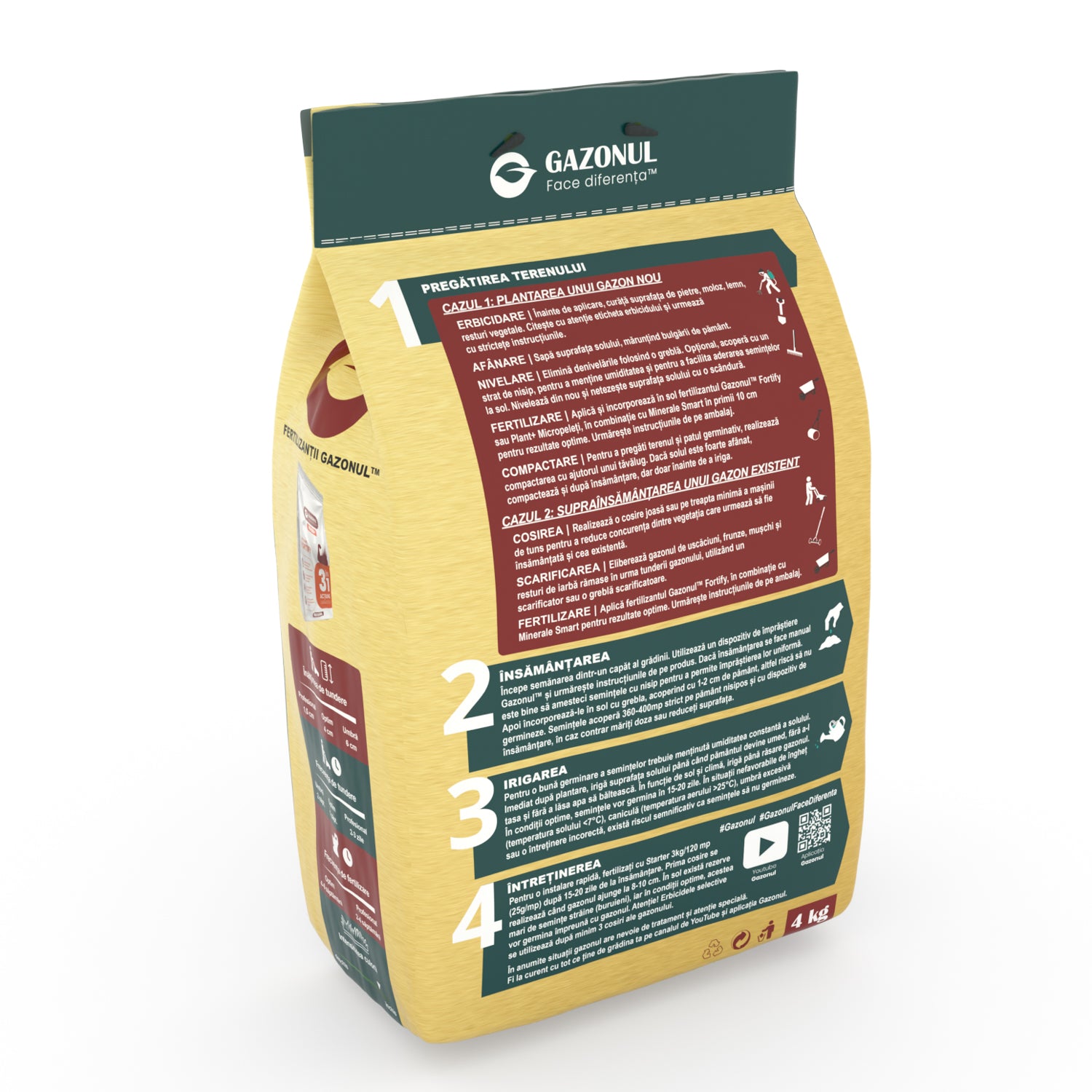 Semințe Gazon Practic pentru trafic, regenerare rapidă și creștere lentă