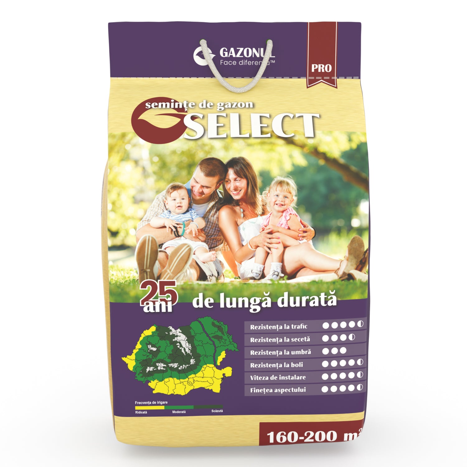 Semințe Gazon Select, pentru un covor verde, fin și de durată