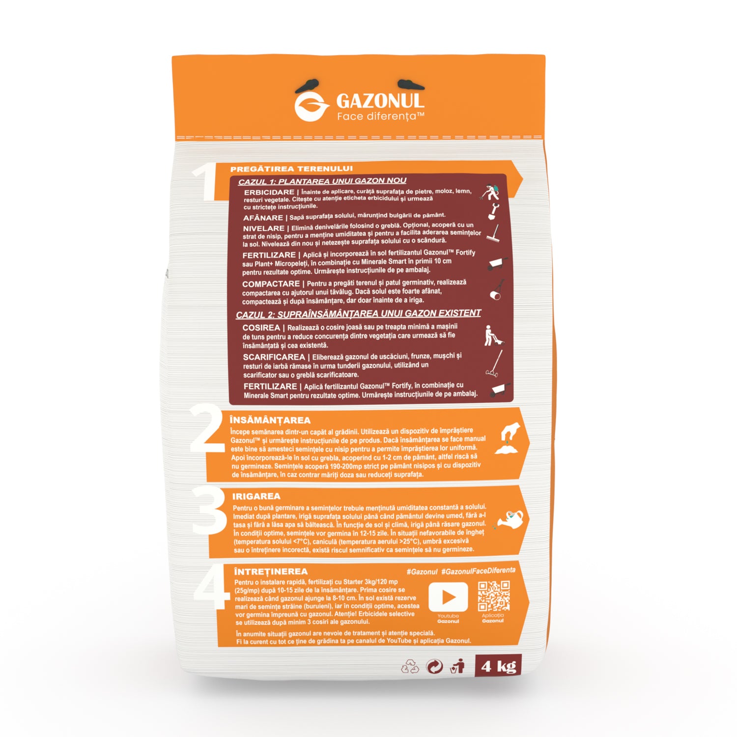 Semințe Gazon Umbră pentru livezi, spații umbrite și semiumbrite