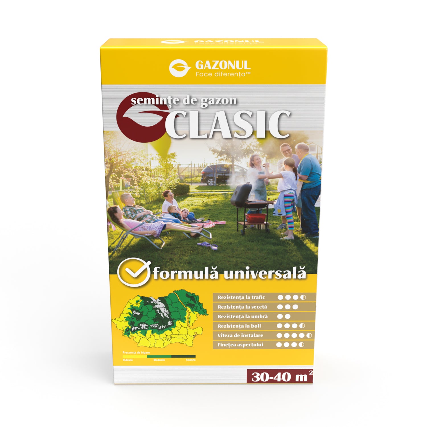 Semințe Gazon Clasic, amestec versatil pentru grădini și spații publice