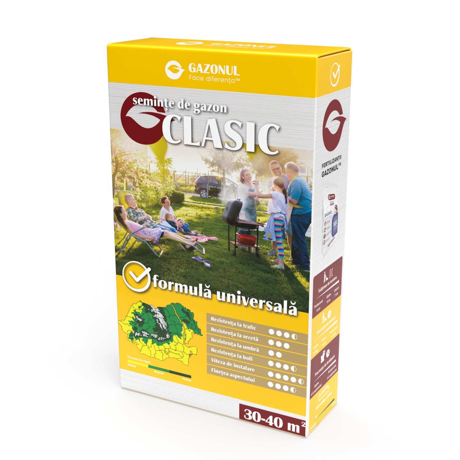 Semințe Gazon Clasic, amestec versatil pentru grădini și spații publice
