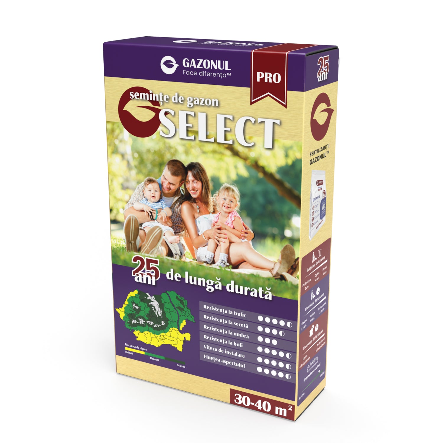 Semințe Gazon Select, pentru un covor verde, fin și de durată