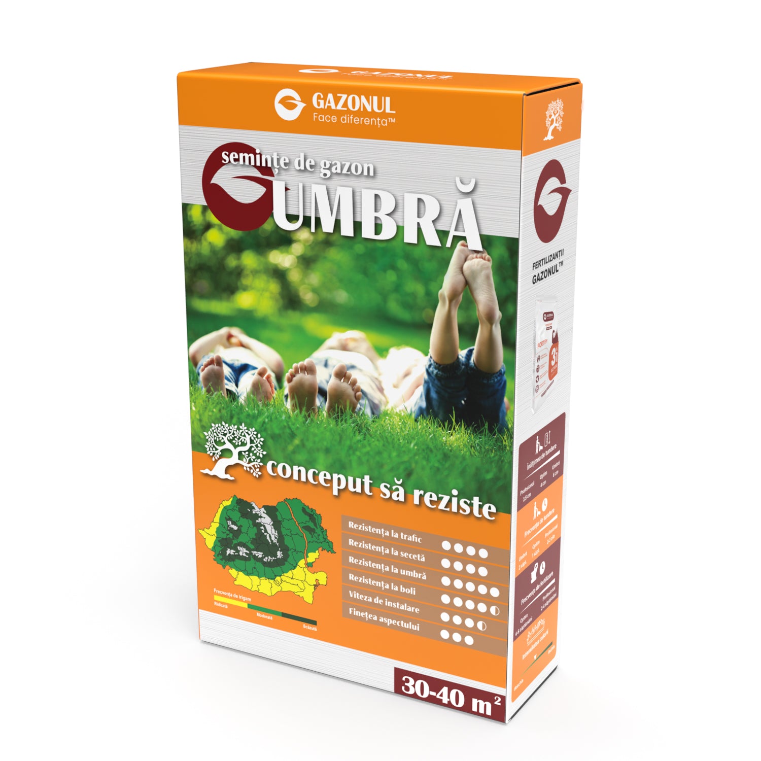 Semințe Gazon Umbră pentru livezi, spații umbrite și semiumbrite