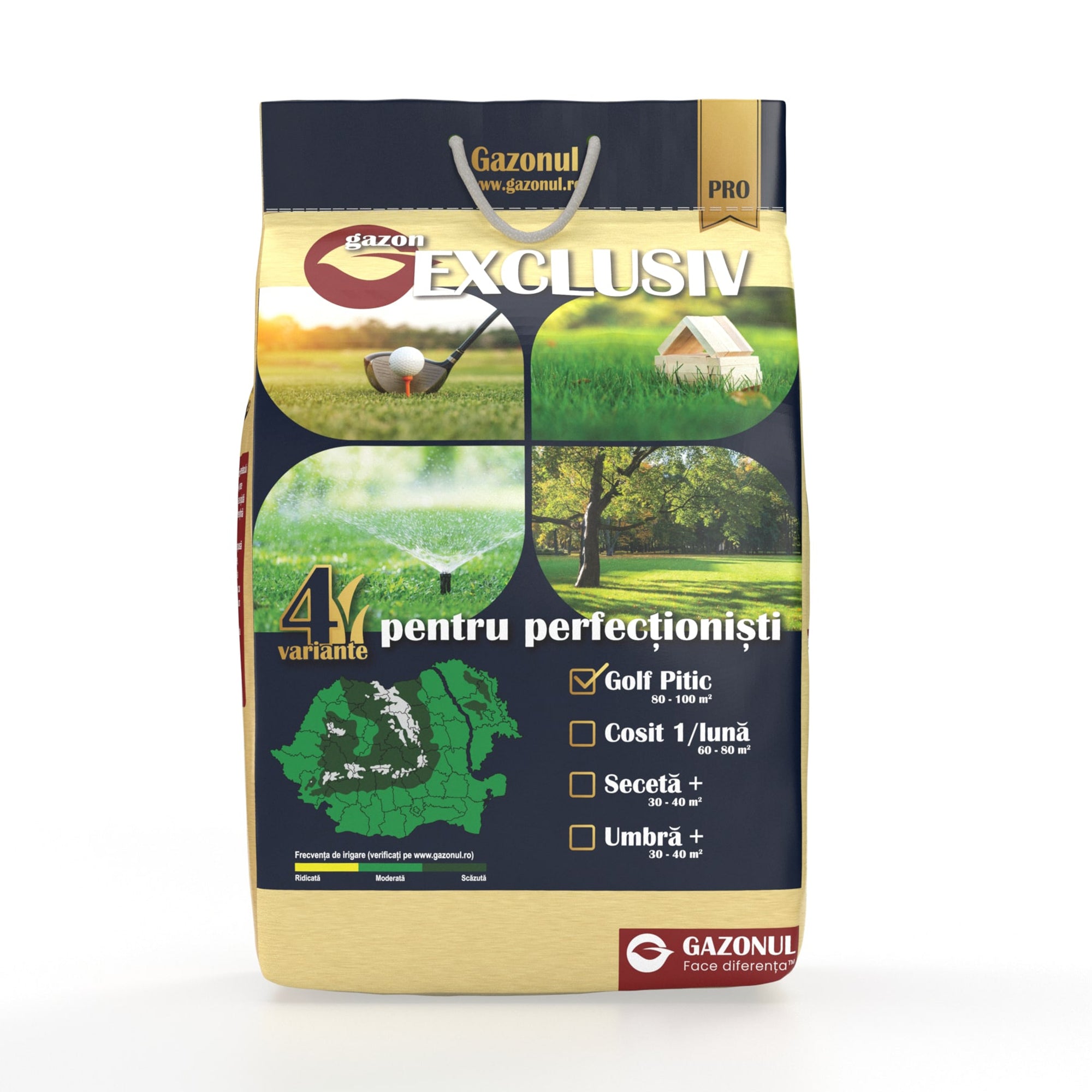 Semințe Gazon Exclusiv Golf Pitic cu creștere lentă și frunziș scurt