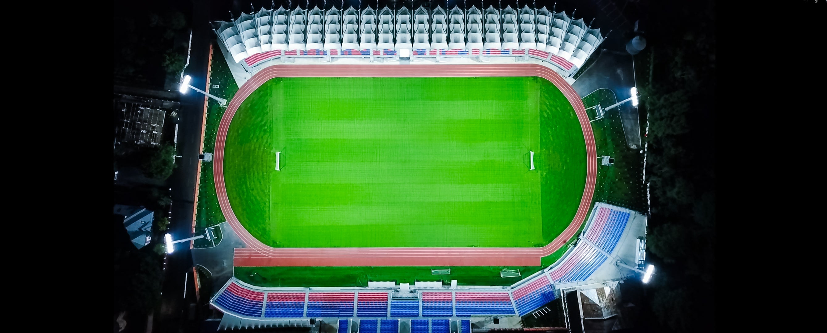 Sistem de iluminat nocturn pe stadionul din Târgoviște