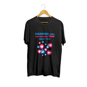 Tricou negru Gazonul meu are mai mulți fani decât tine – 100% bumbac