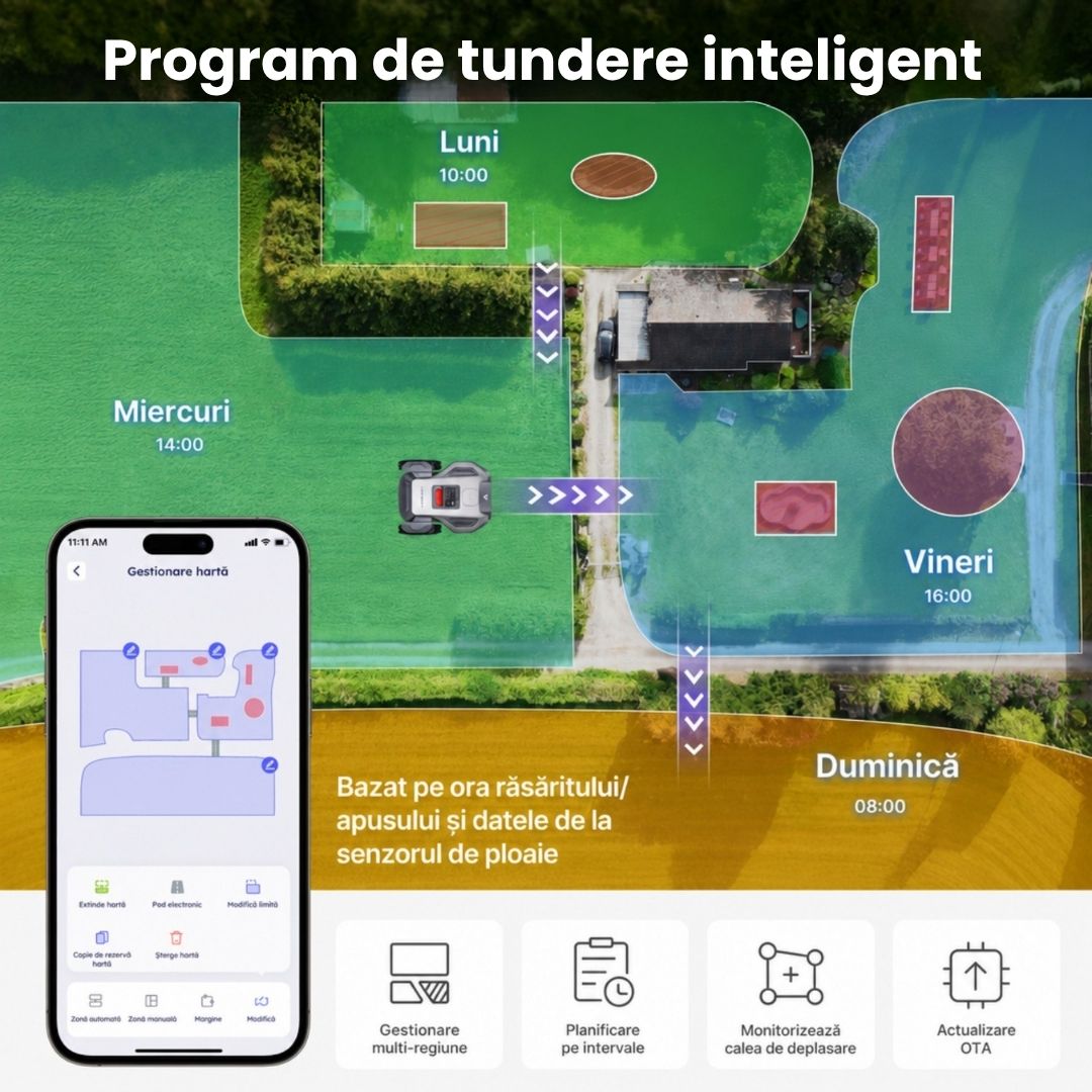 Robot de tuns gazonul ANTHBOT M5 RTK, fără fir perimetral