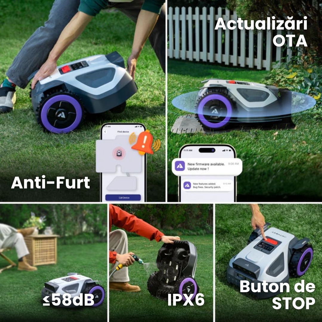 Robot de tuns gazonul ANTHBOT M5 RTK, fără fir perimetral
