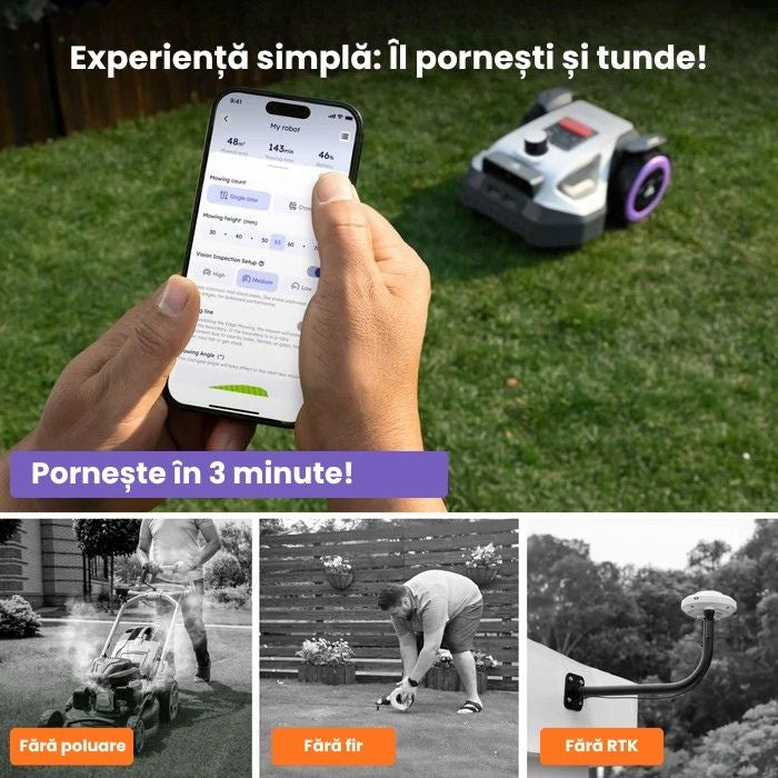Robot de tuns gazonul ANTHBOT M5 LiDAR, fără fir perimetral
