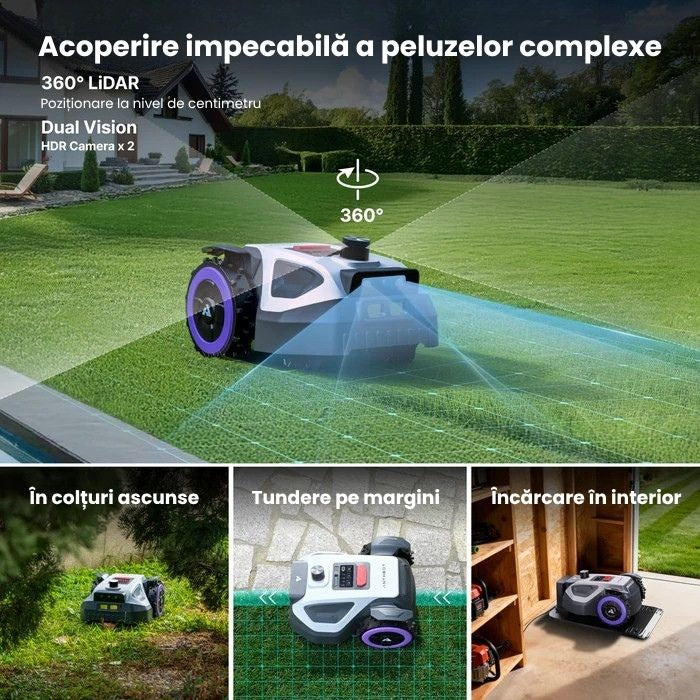 Robot de tuns gazonul ANTHBOT M5 LiDAR, fără fir perimetral