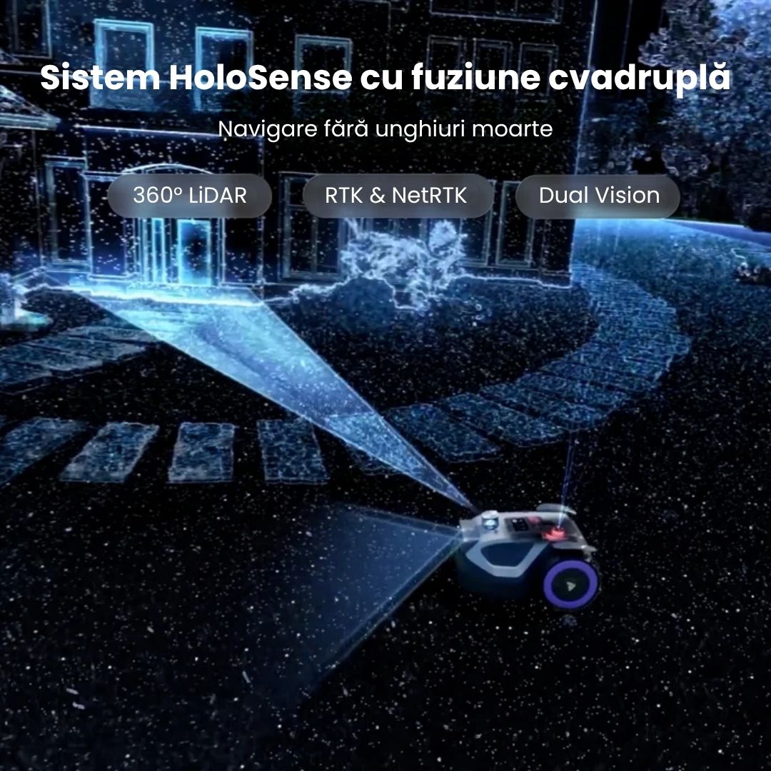 Robot de tuns gazonul ANTHBOT M9 PRO, LiDAR + RTK/NetRTK + Vision, max. 1000 m², fără fir perimetral