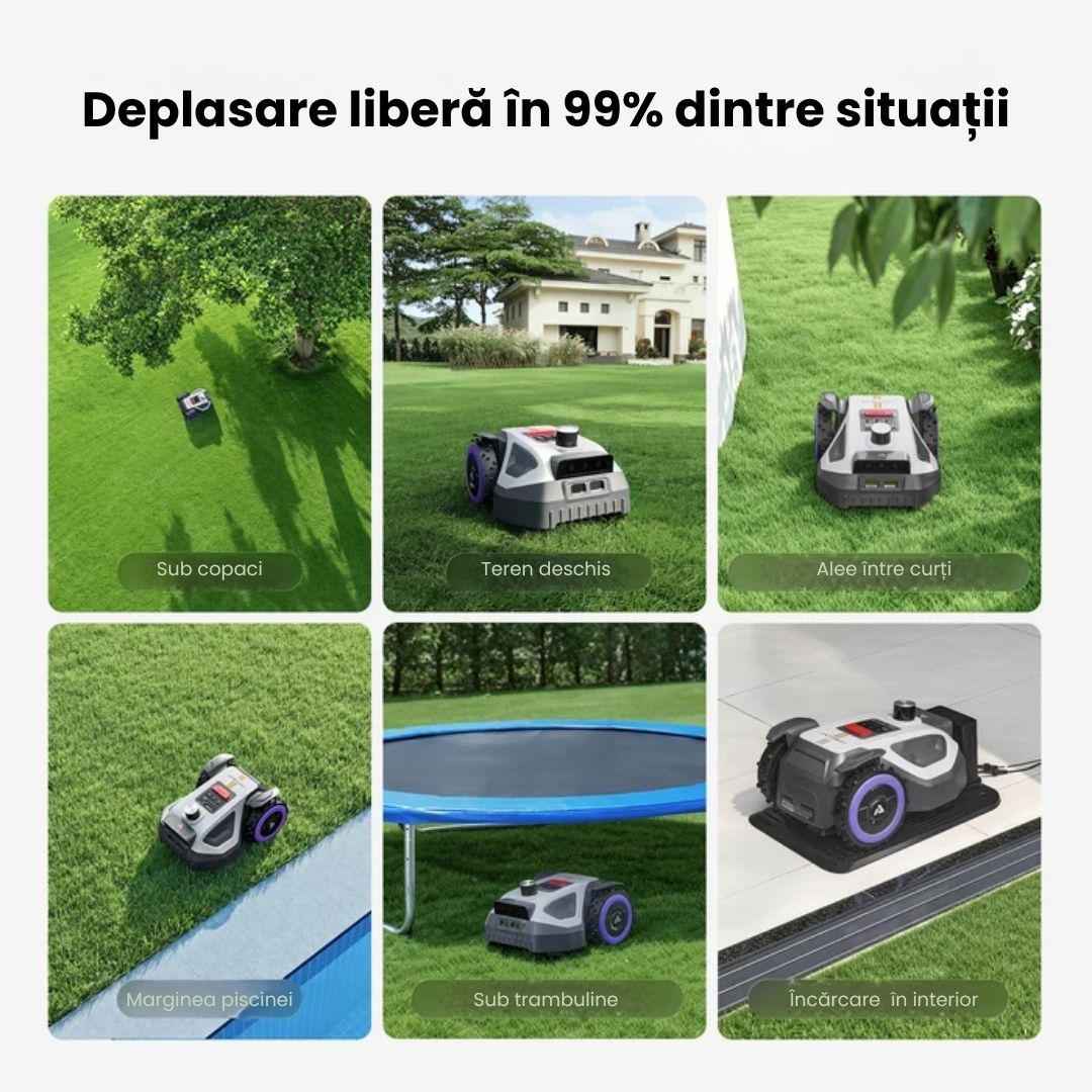 Robot de tuns gazonul ANTHBOT M9 PRO, LiDAR + RTK/NetRTK + Vision, max. 1000 m², fără fir perimetral