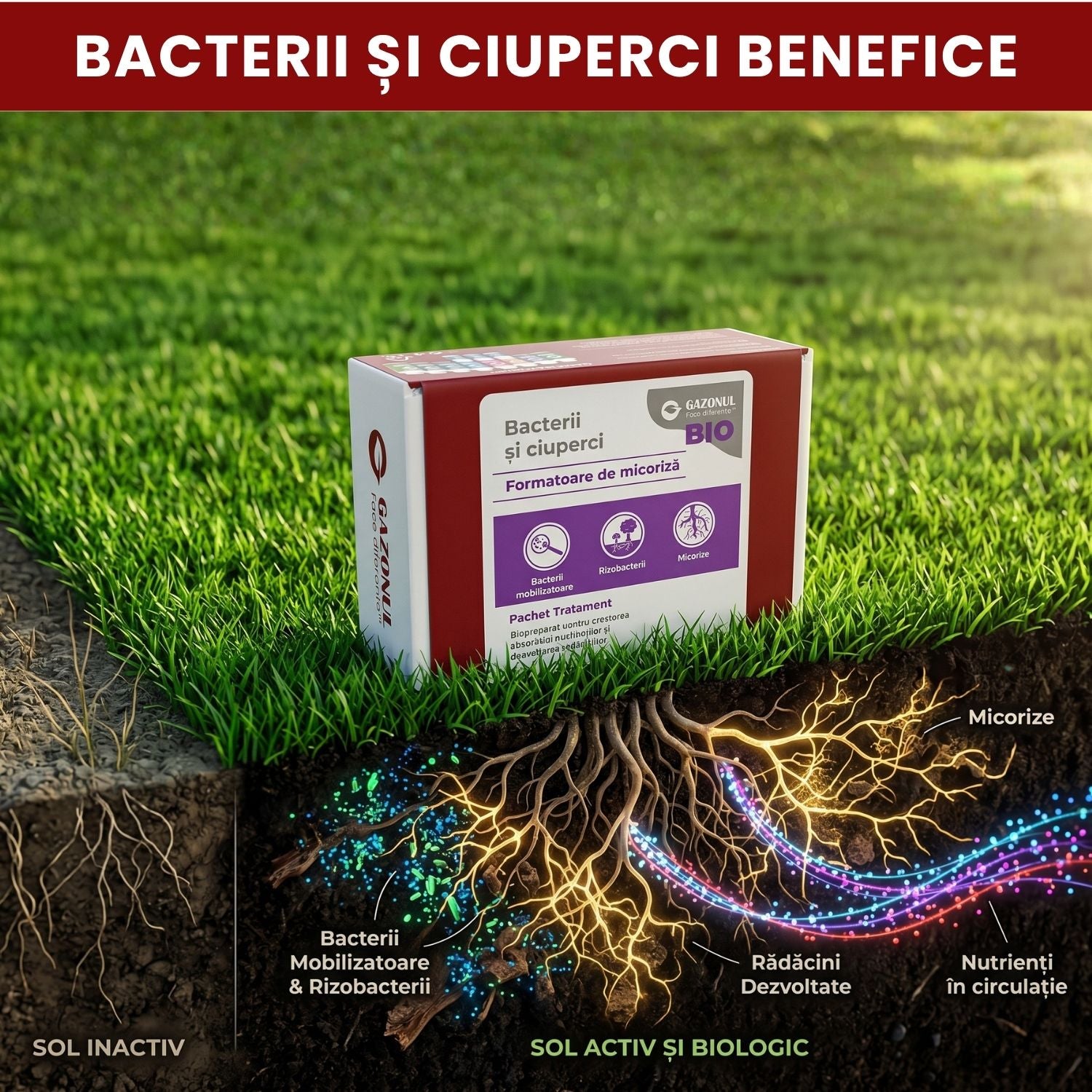 Pachet Tratament Bio - Bacterii și ciuperci formatoare de micoriză