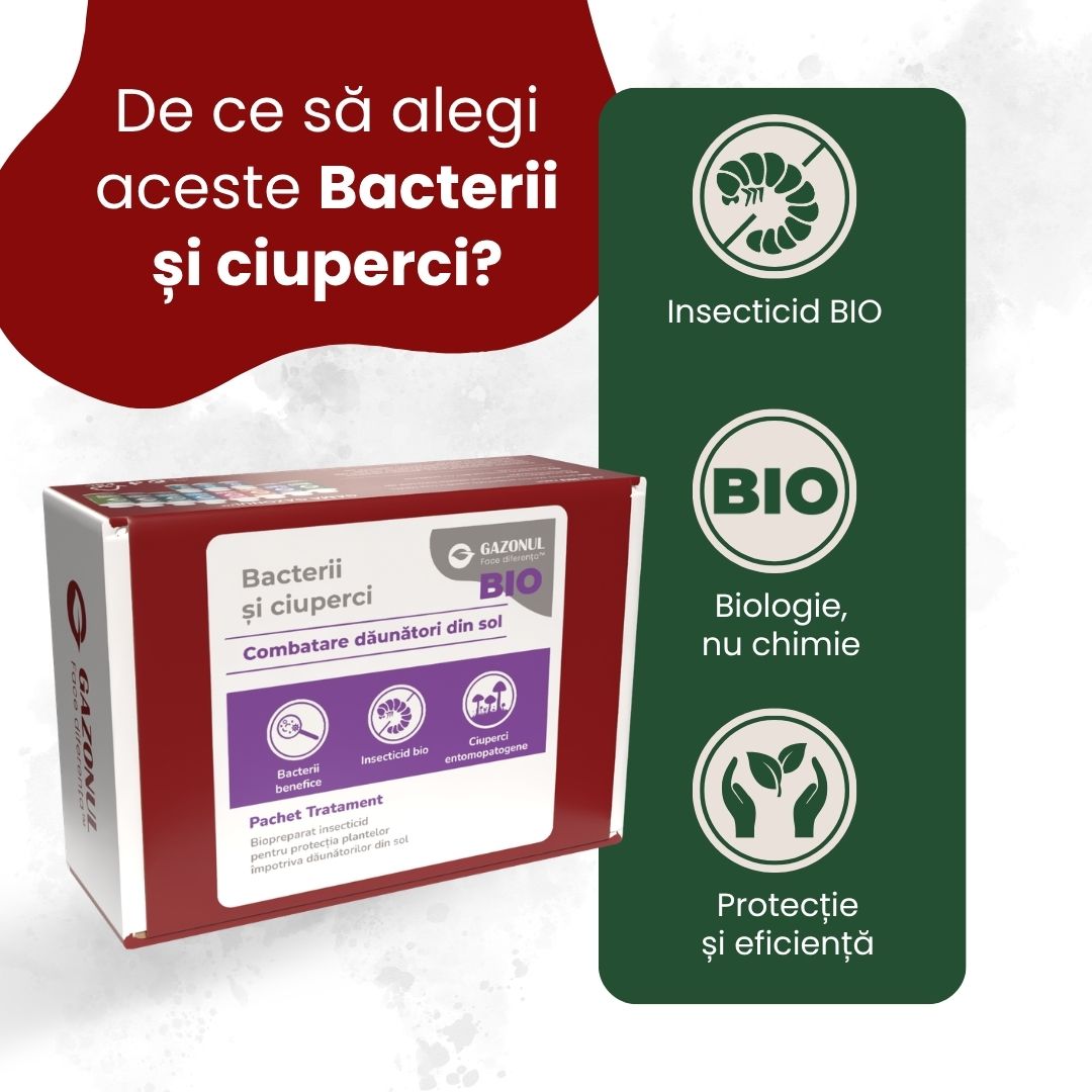 Pachet Tratament Bio - Bacterii și ciuperci pentru combaterea dăunătorilor din sol