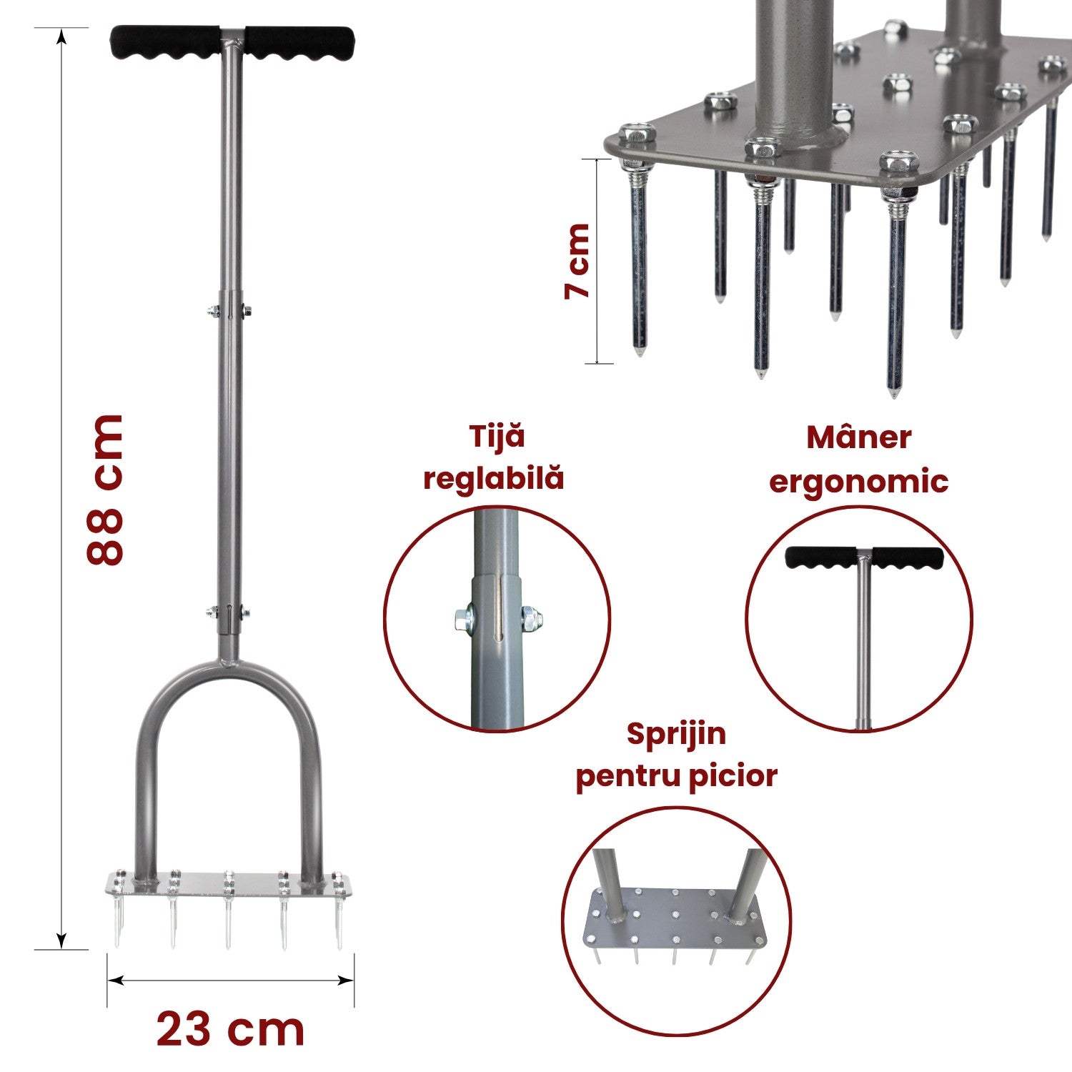 Dispozitiv Easy Aerator, profesional, 2 în 1, cu tije