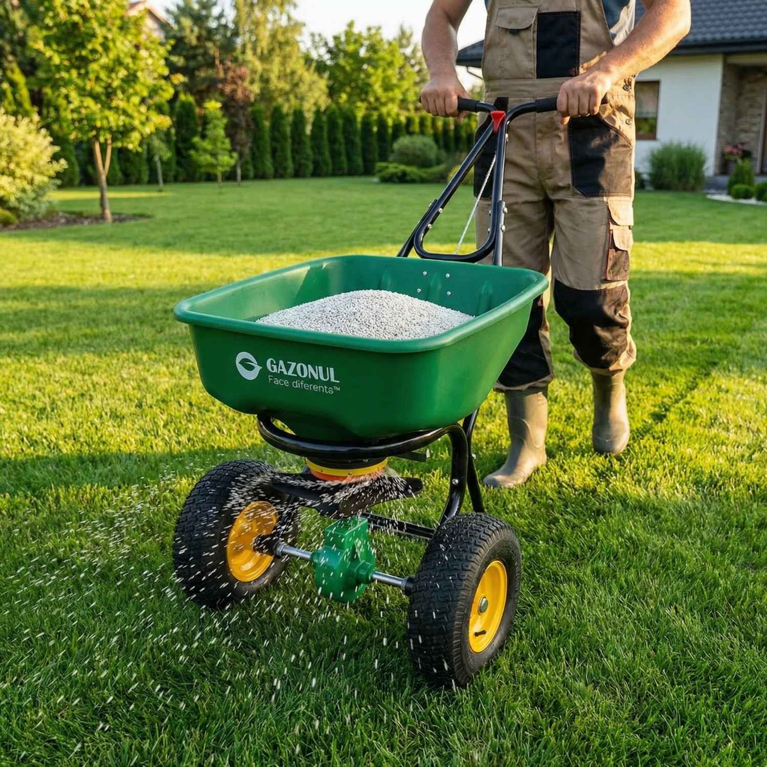 Dispozitiv de împrăștiere PRO Roll, manual, 50 L