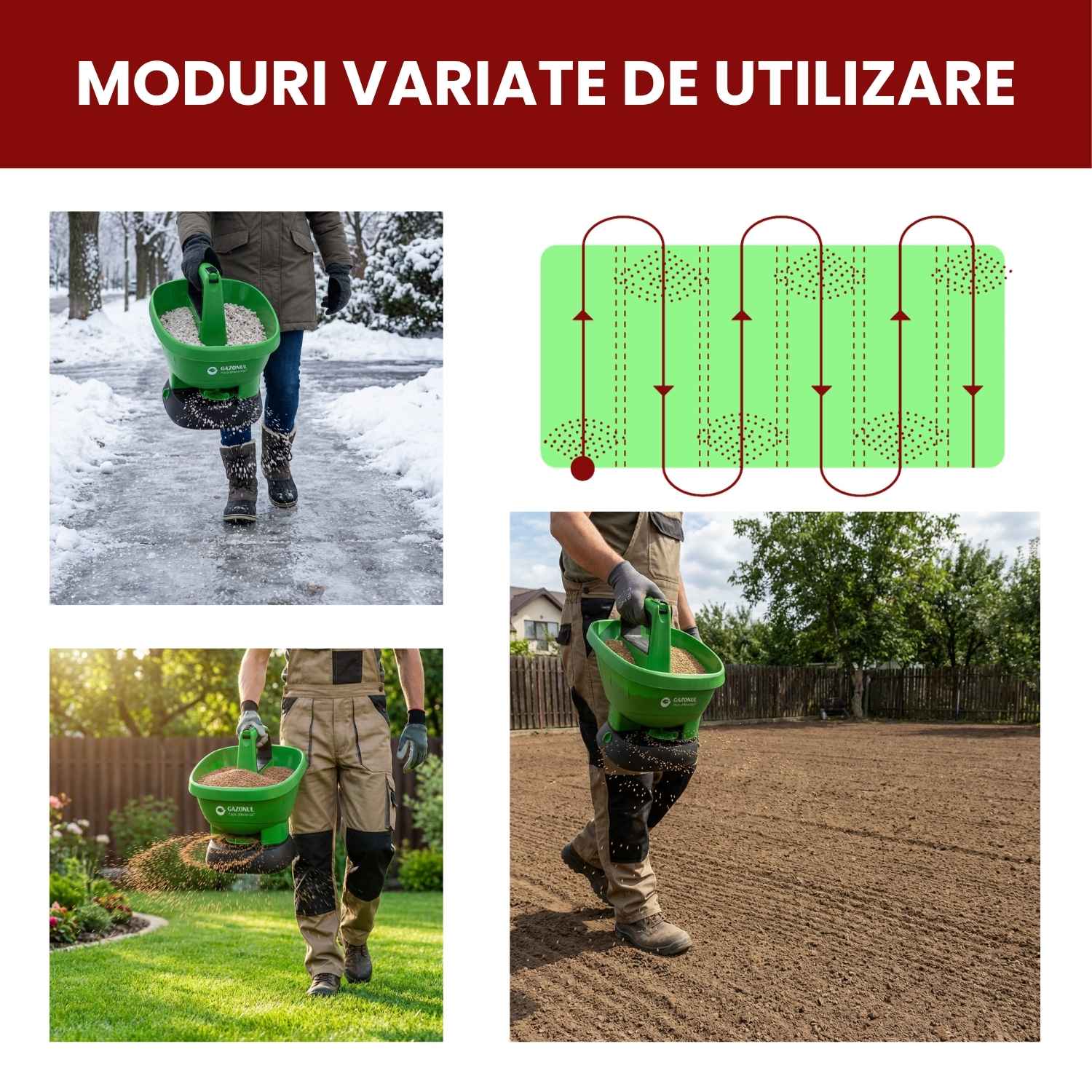 Distribuitor electric Easy Drop – 2.7 L pentru semințe și îngrășăminte