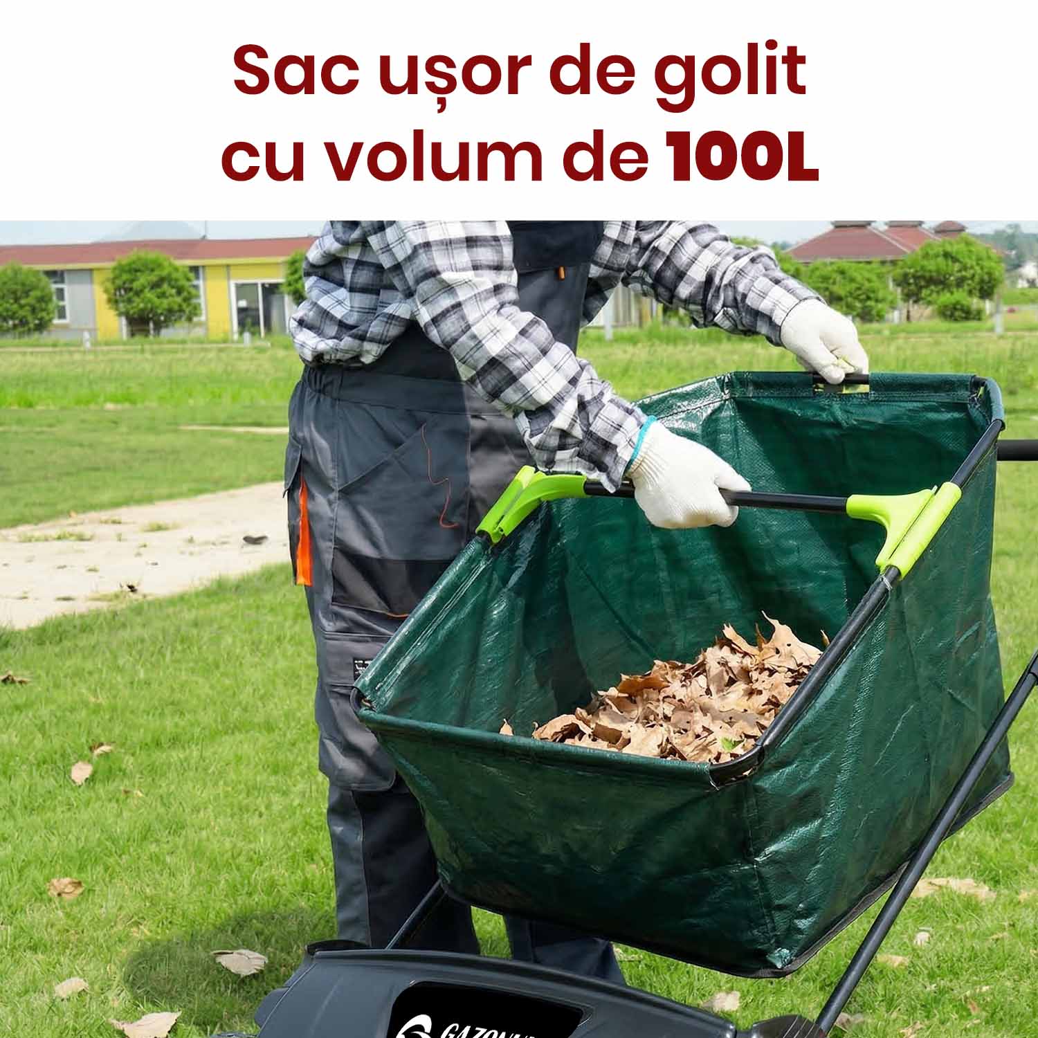 Mașină de măturat Easy Sweeper pentru gazon și frunze