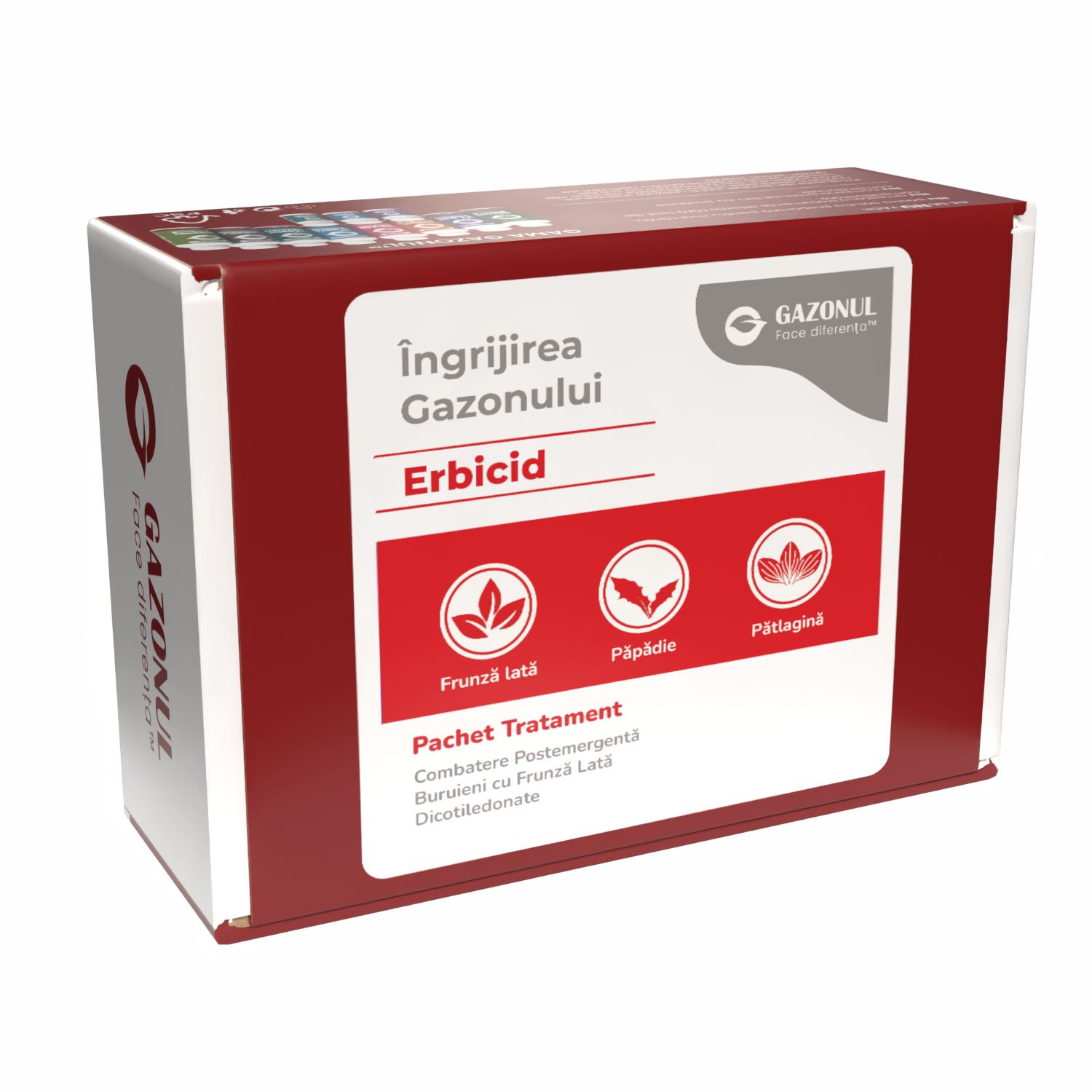 Pachet - Erbicid Selectiv Gazon – Combatere Postemergentă Buruieni cu Frunză Lată Dicotiledonate